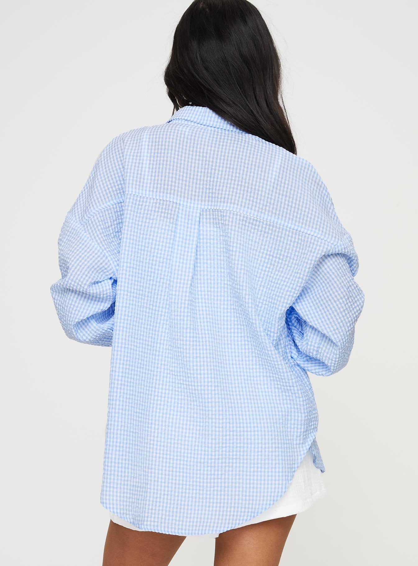 Lindford Shirt Textured Blue - Image 5