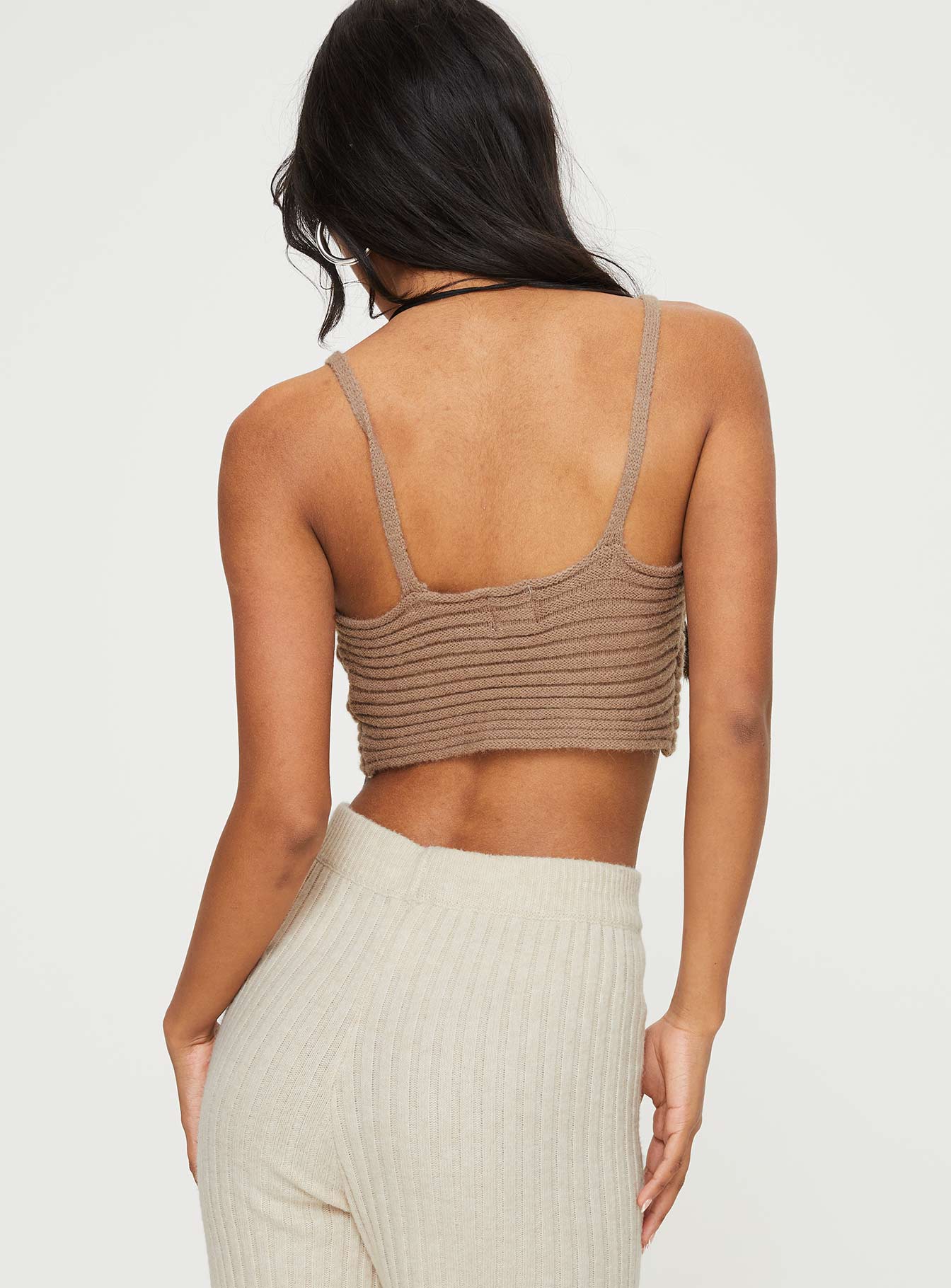 Dallia Knit Top Brown - Image 4