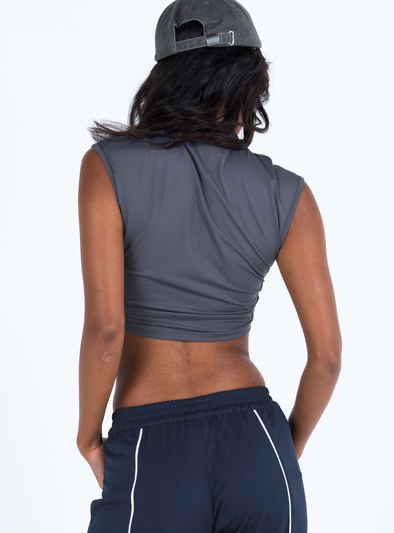 Kerana High Neck Top Slate - Image 5