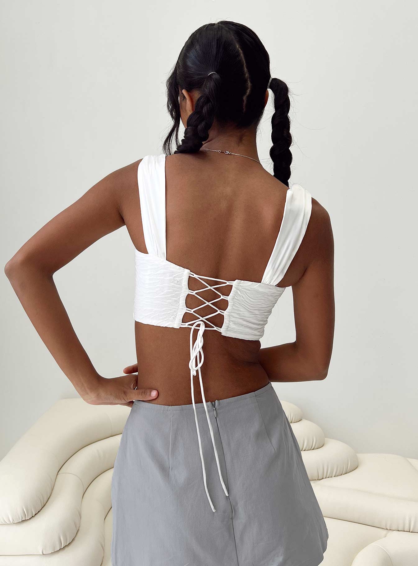 Ludwick Corset Top White - Image 4