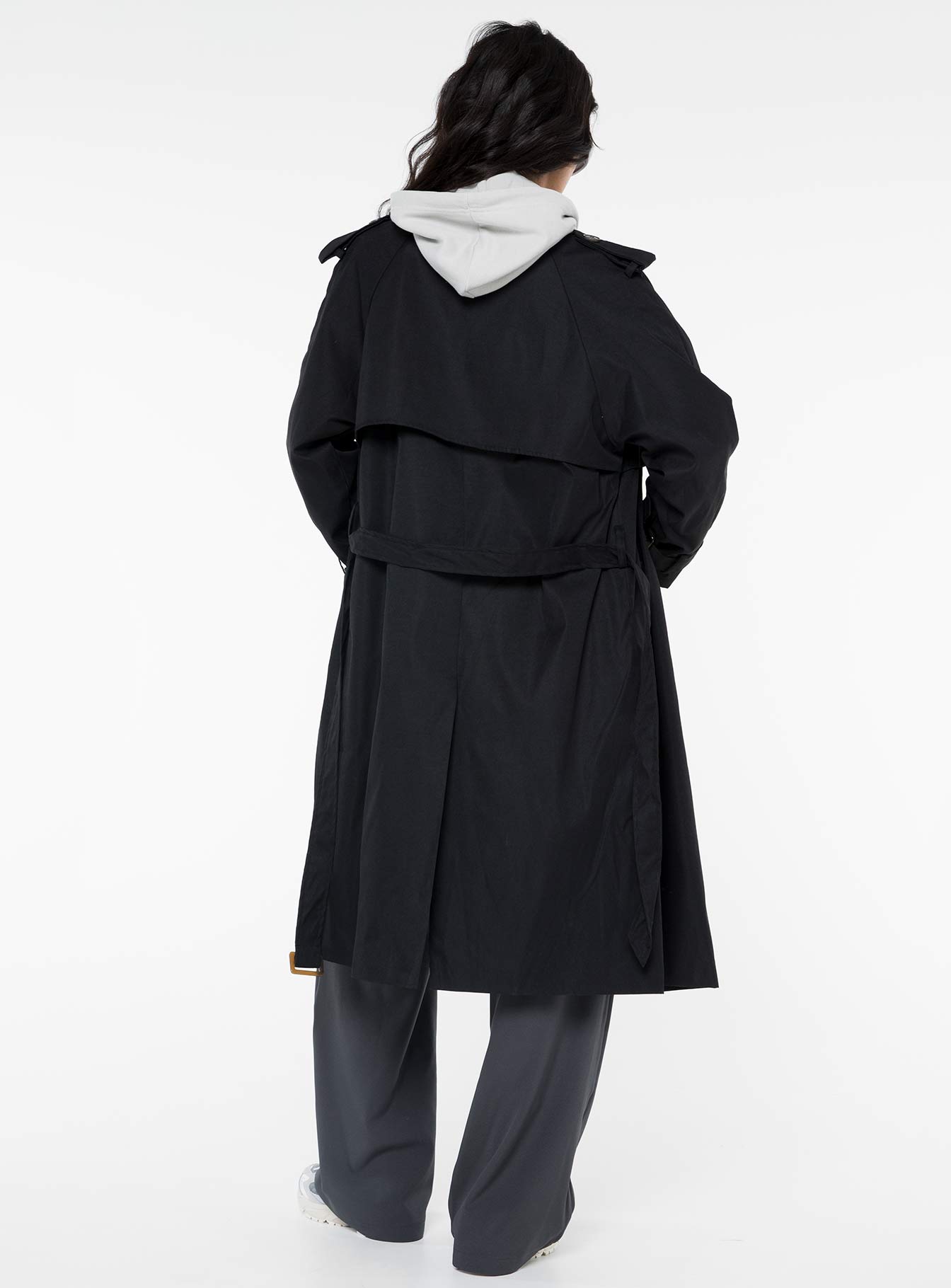 Westwind Trench Coat Black - Image 5