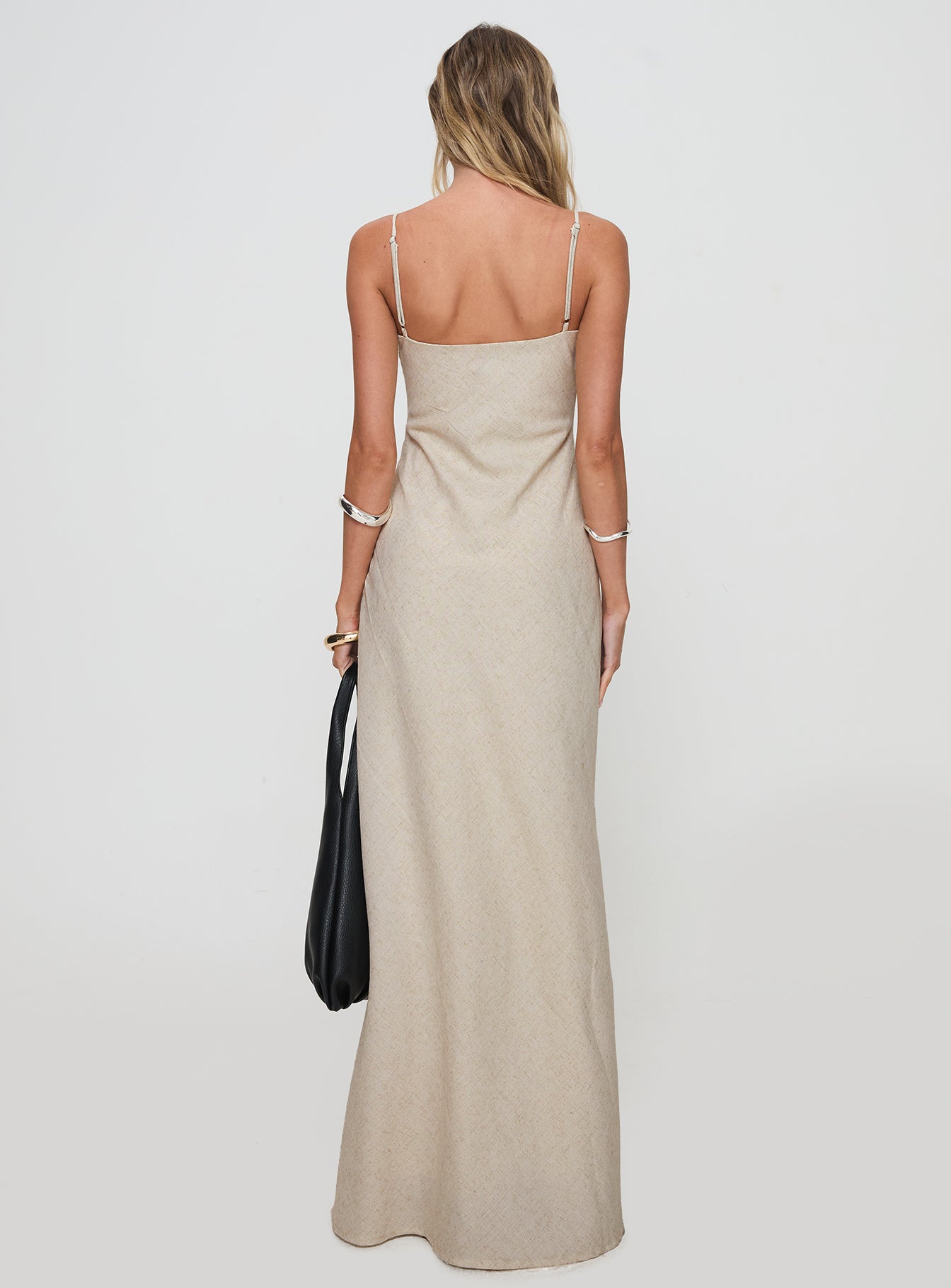 Seraphia Maxi Dress Beige - Image 5