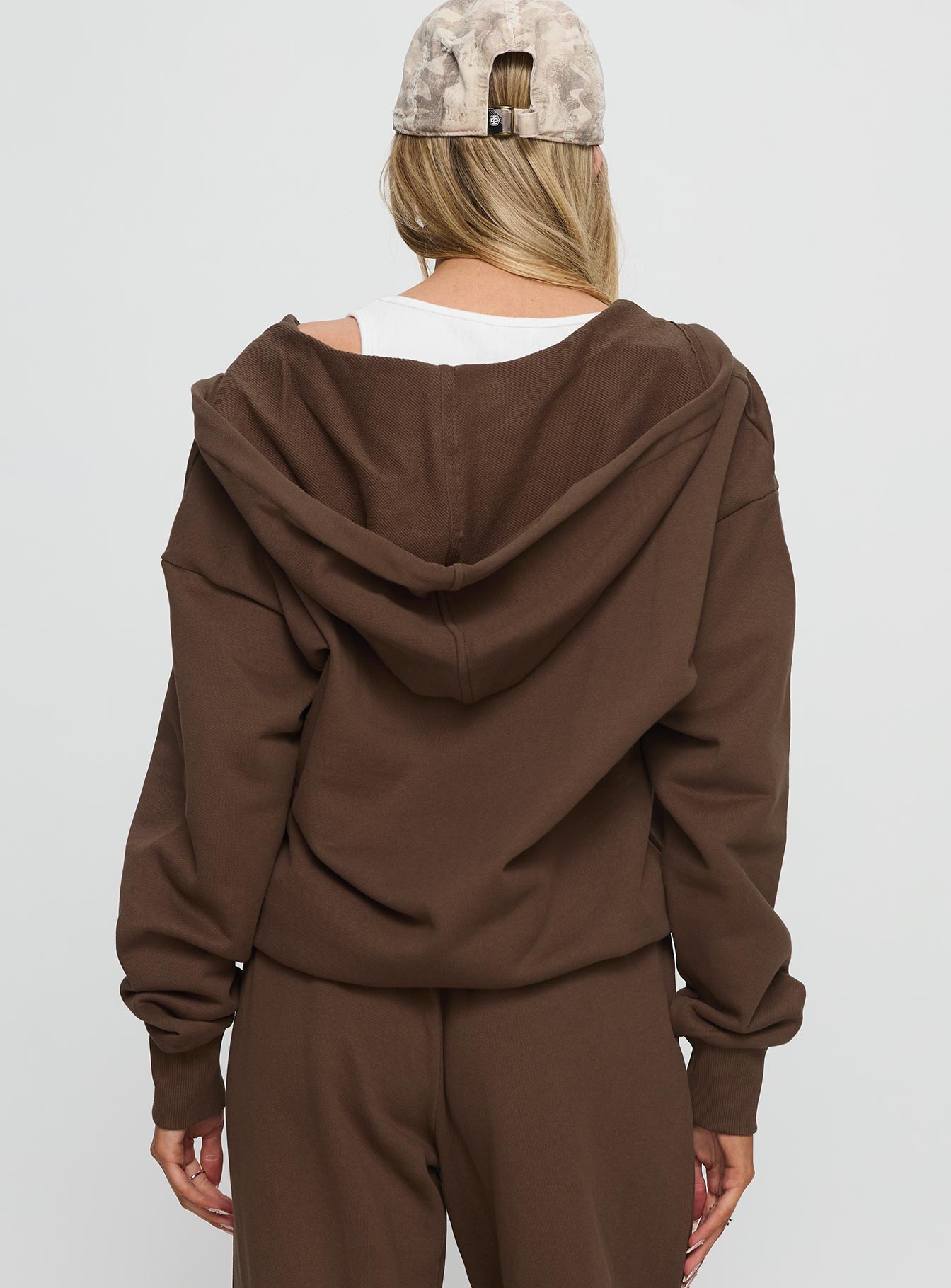 All Day Oversized Hoodie Chocolate - Image 5