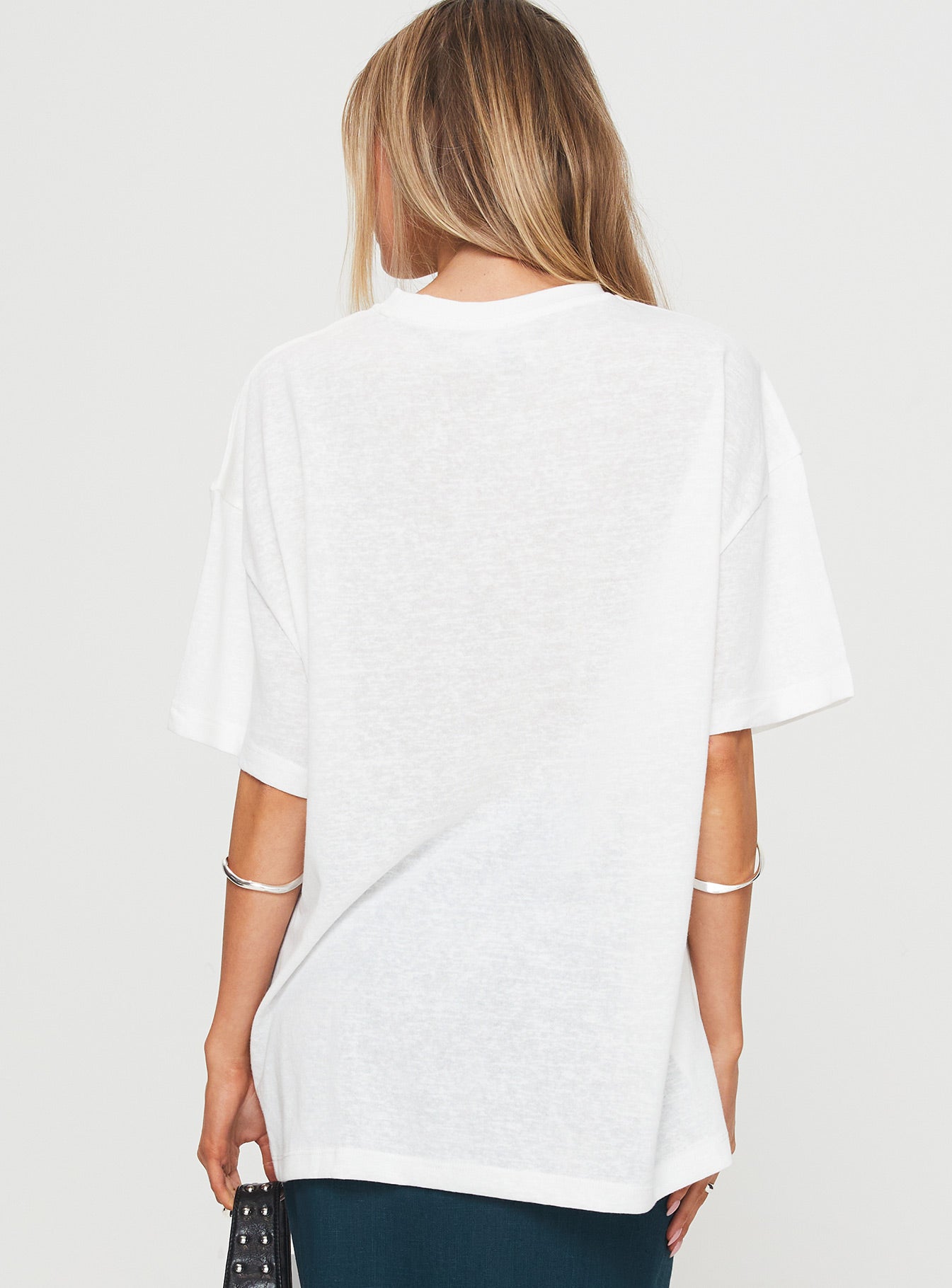 Cloud Cassette Oversized Tee White - Image 5