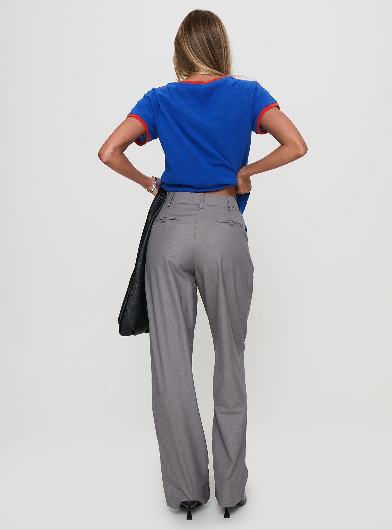 Expertise Low Rise Pleat Pant Grey - Image 5