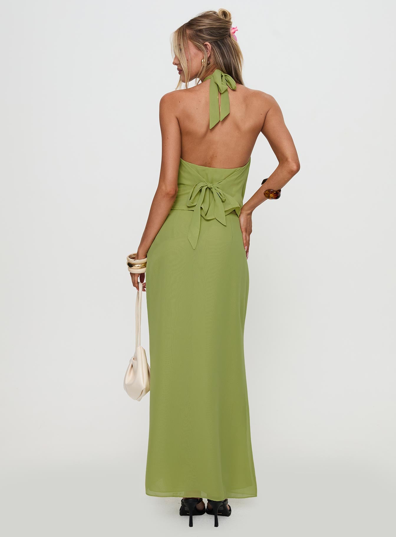 Eleganza Maxi Skirt Green - Image 5