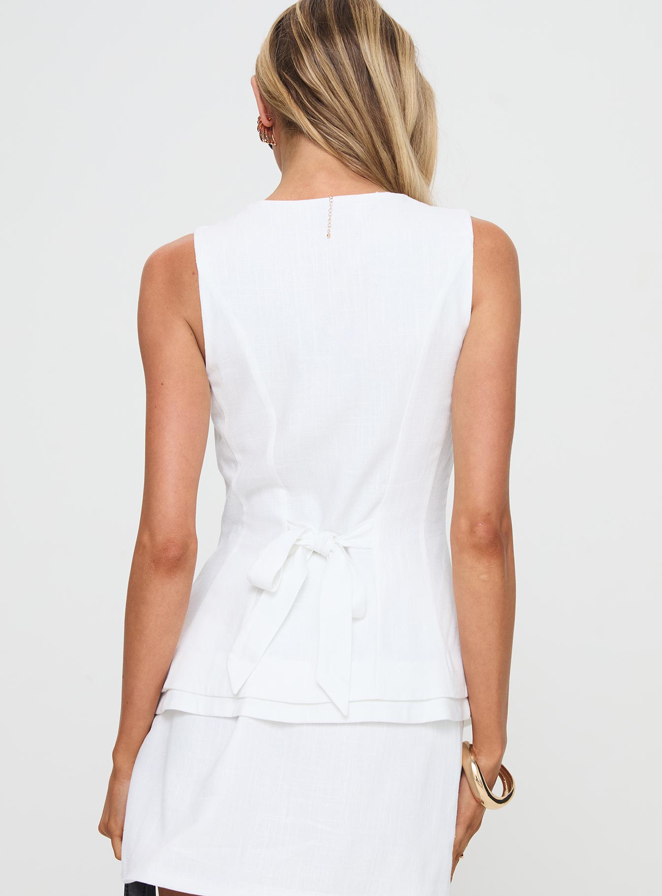 Springview Vest Top White - Image 5
