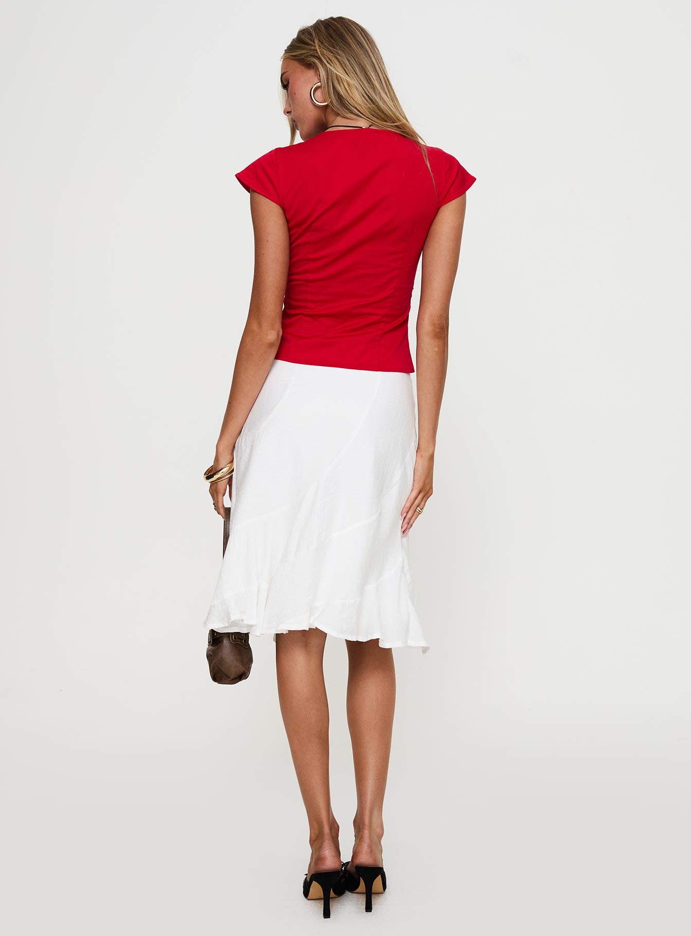 With Kindness Midi Skirt White - Image 5