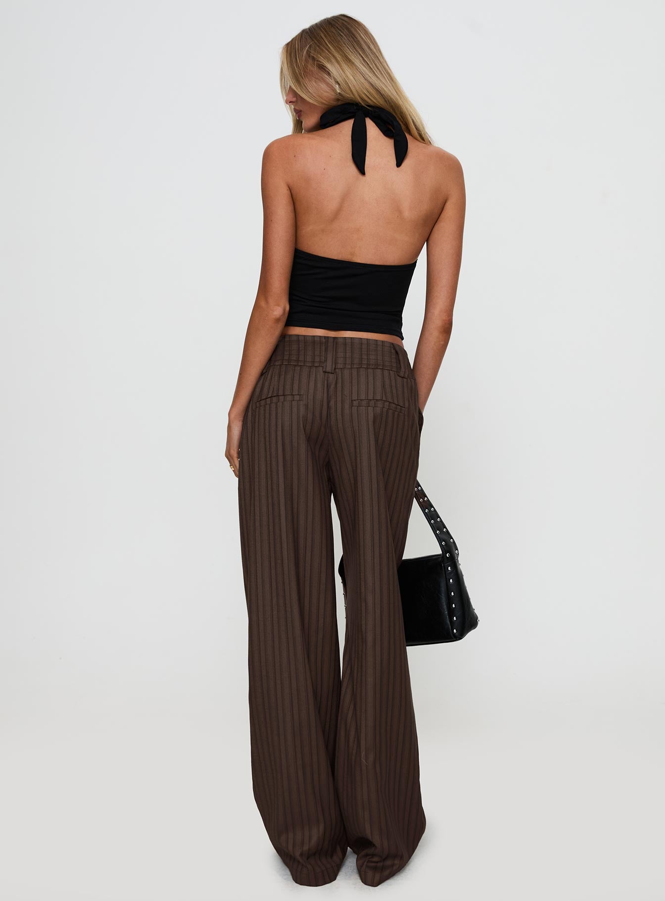 Cedars Low Rise Pant Brown Stripe - Image 5
