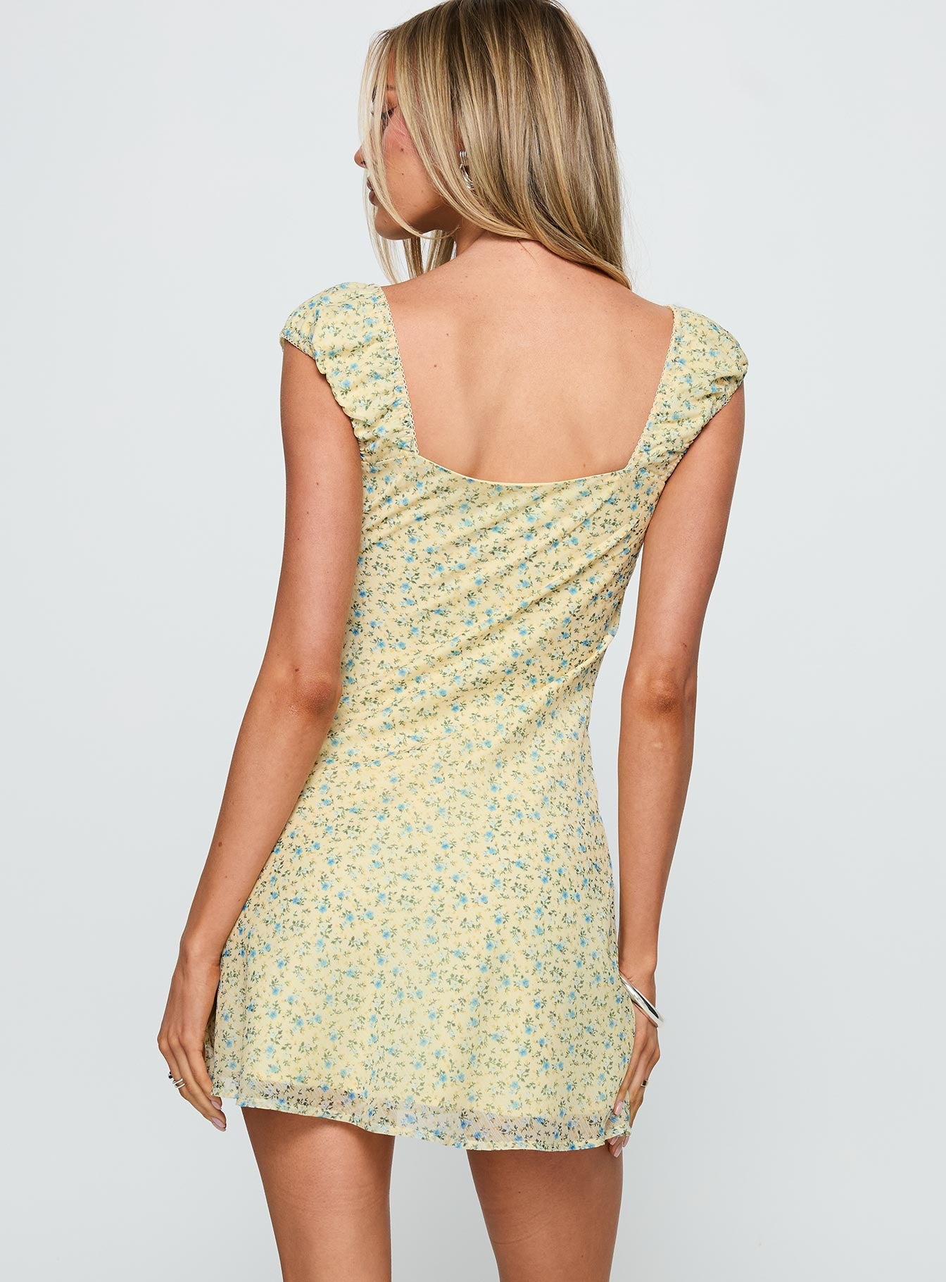 Seyani Mini Dress Yellow - Image 4