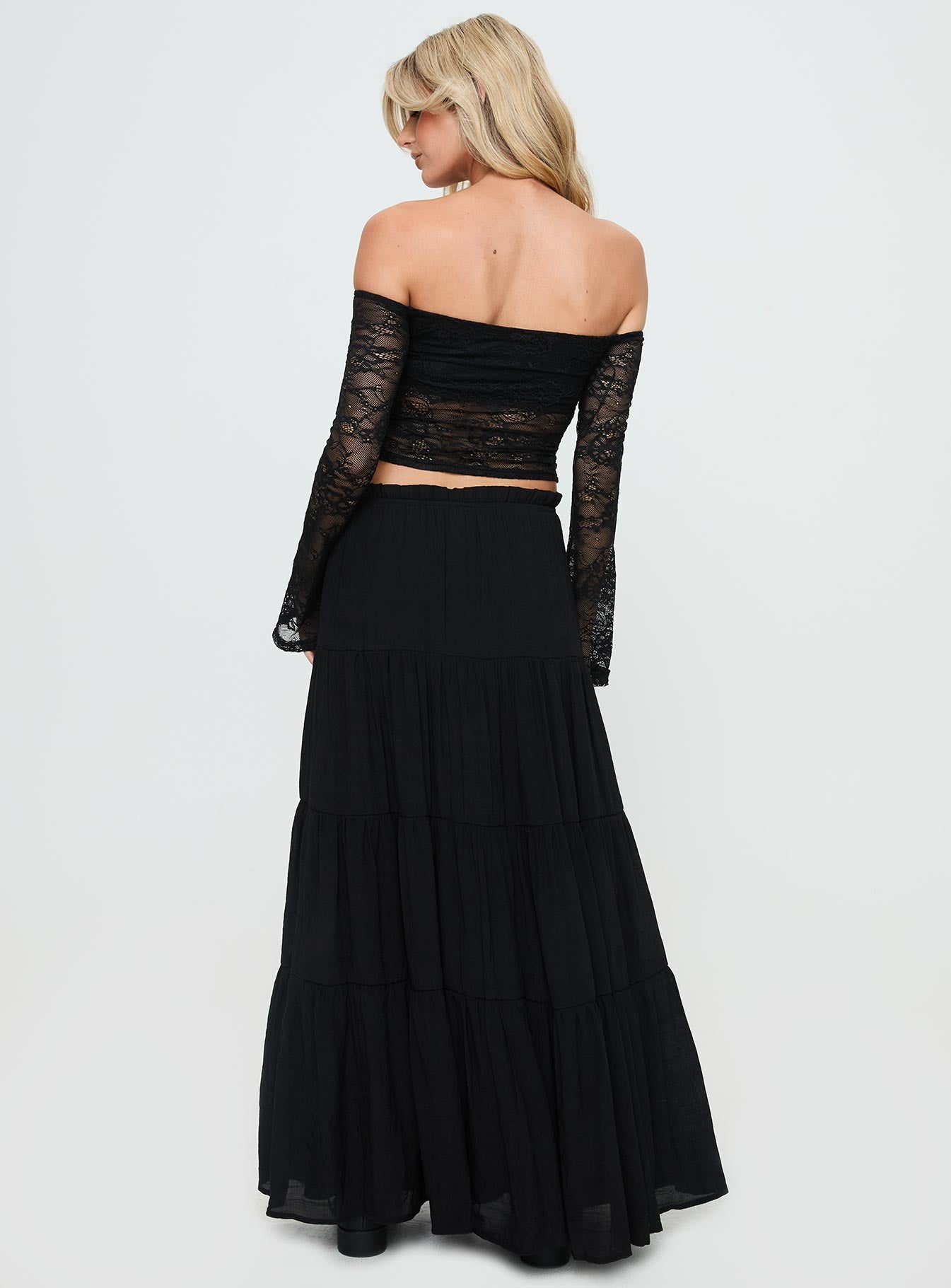 Mya Maxi Skirt Black - Image 5