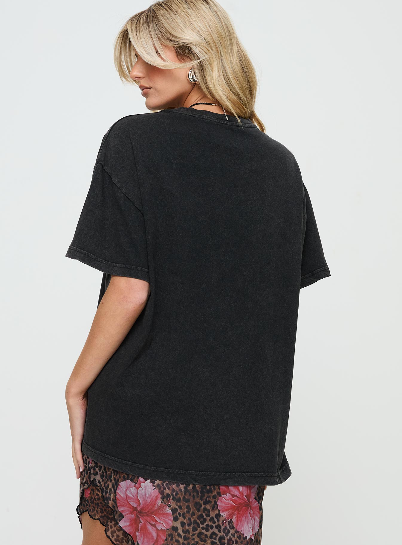 Electric Vintage Oversized Tee Black - Image 5