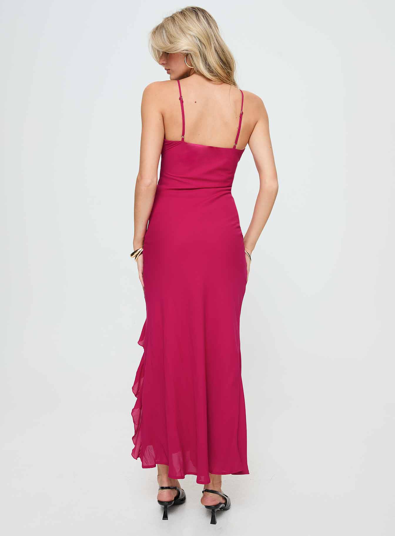Thalassa Maxi Dress Red - Image 4