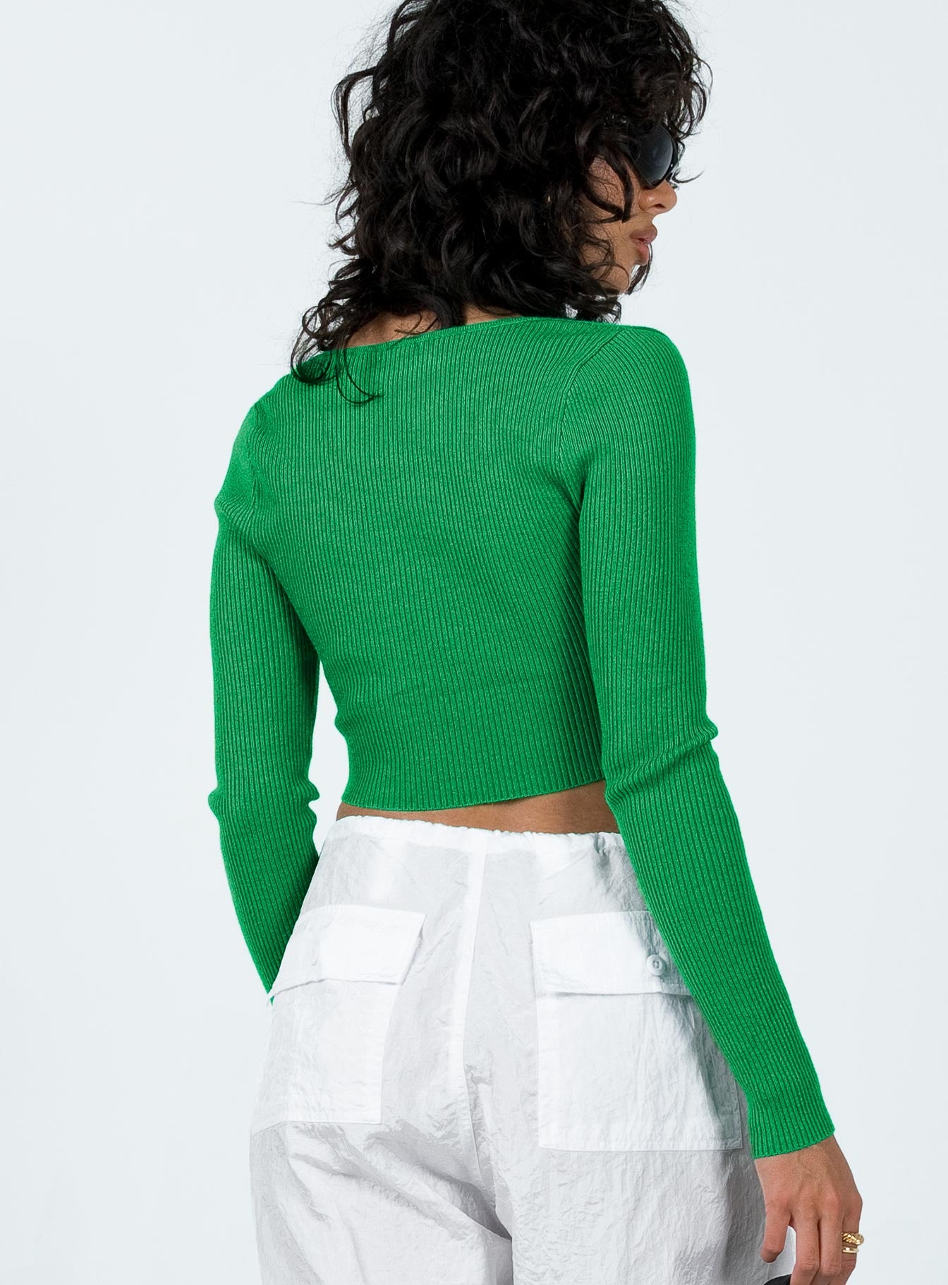 Sarley Long Sleeve Top Green - Image 4
