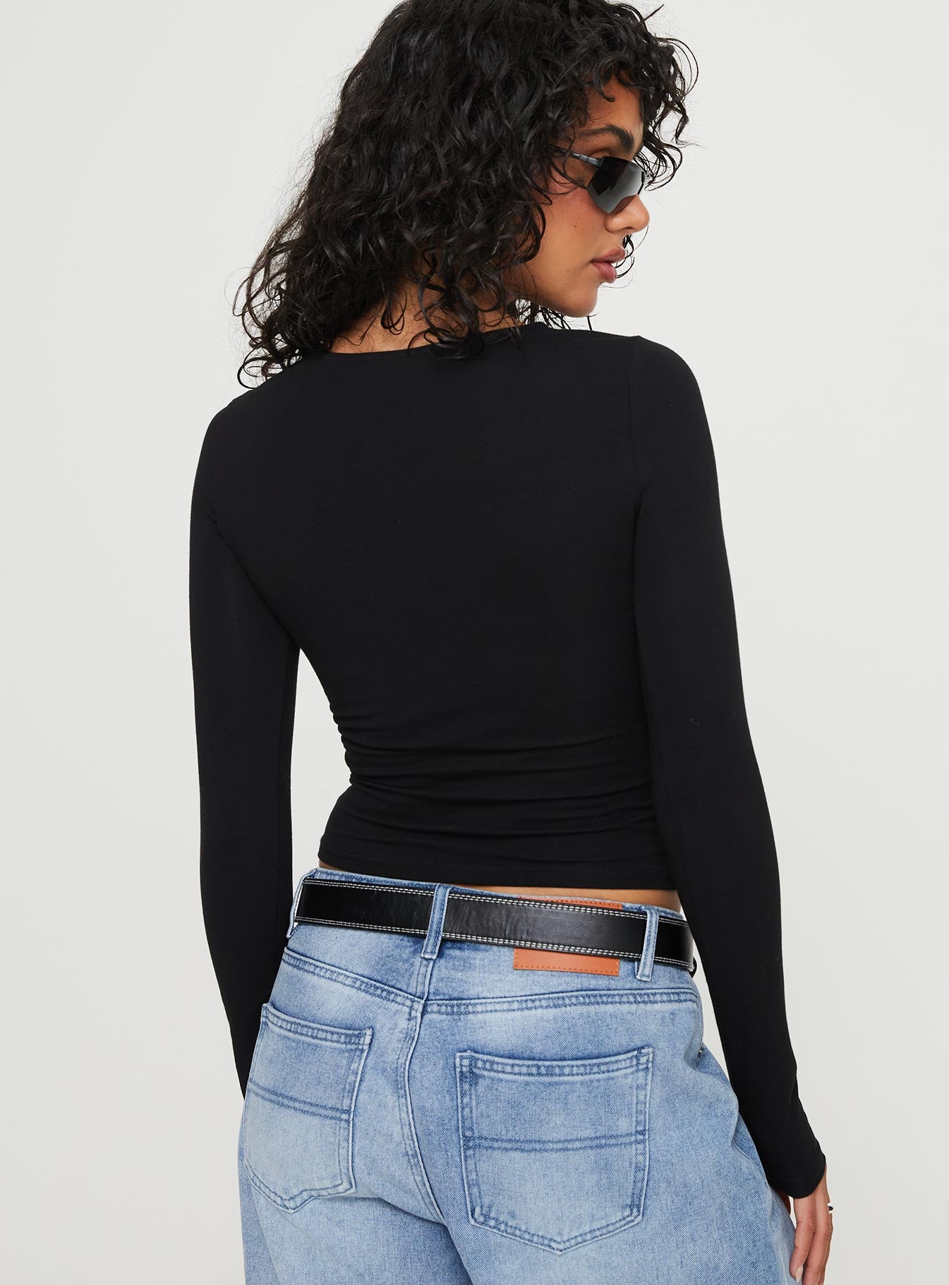 87 Rider Long Sleeve Top Black - Image 5