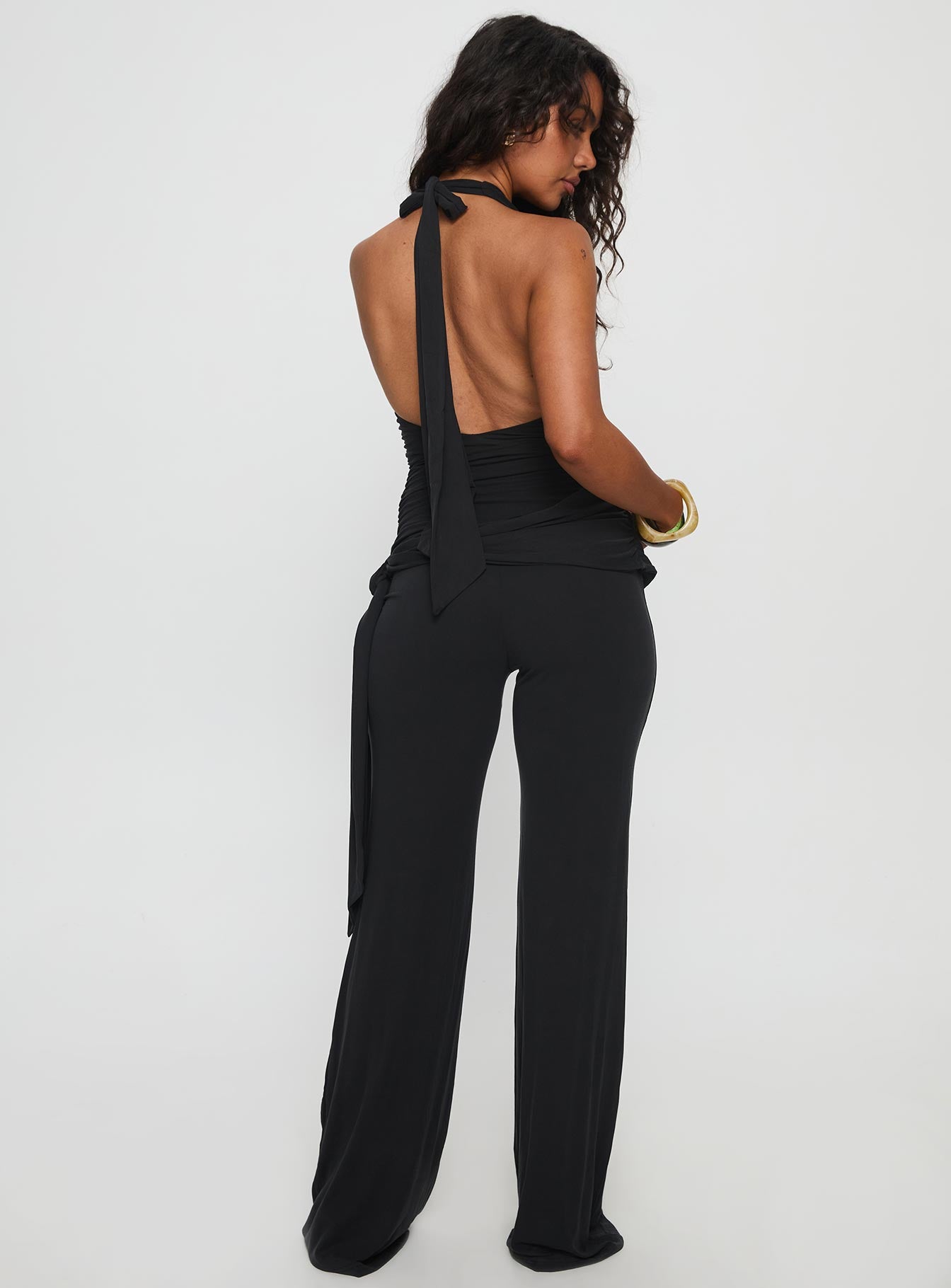 Enchantress Wide Leg Jumpsuit Black - Image 5