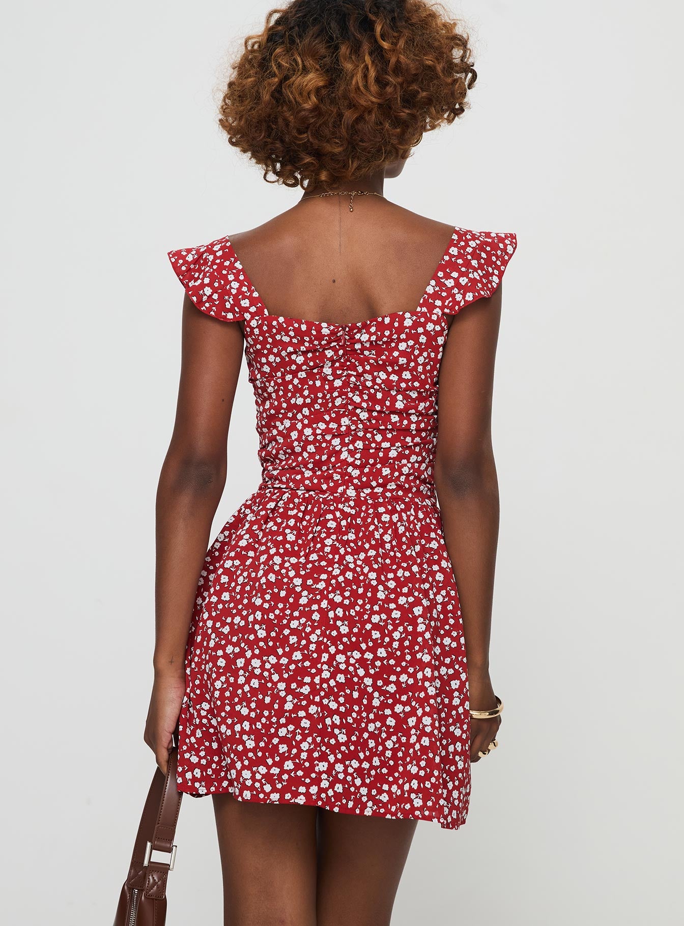 So Sweet Mini Dress Red / Floral - Image 5