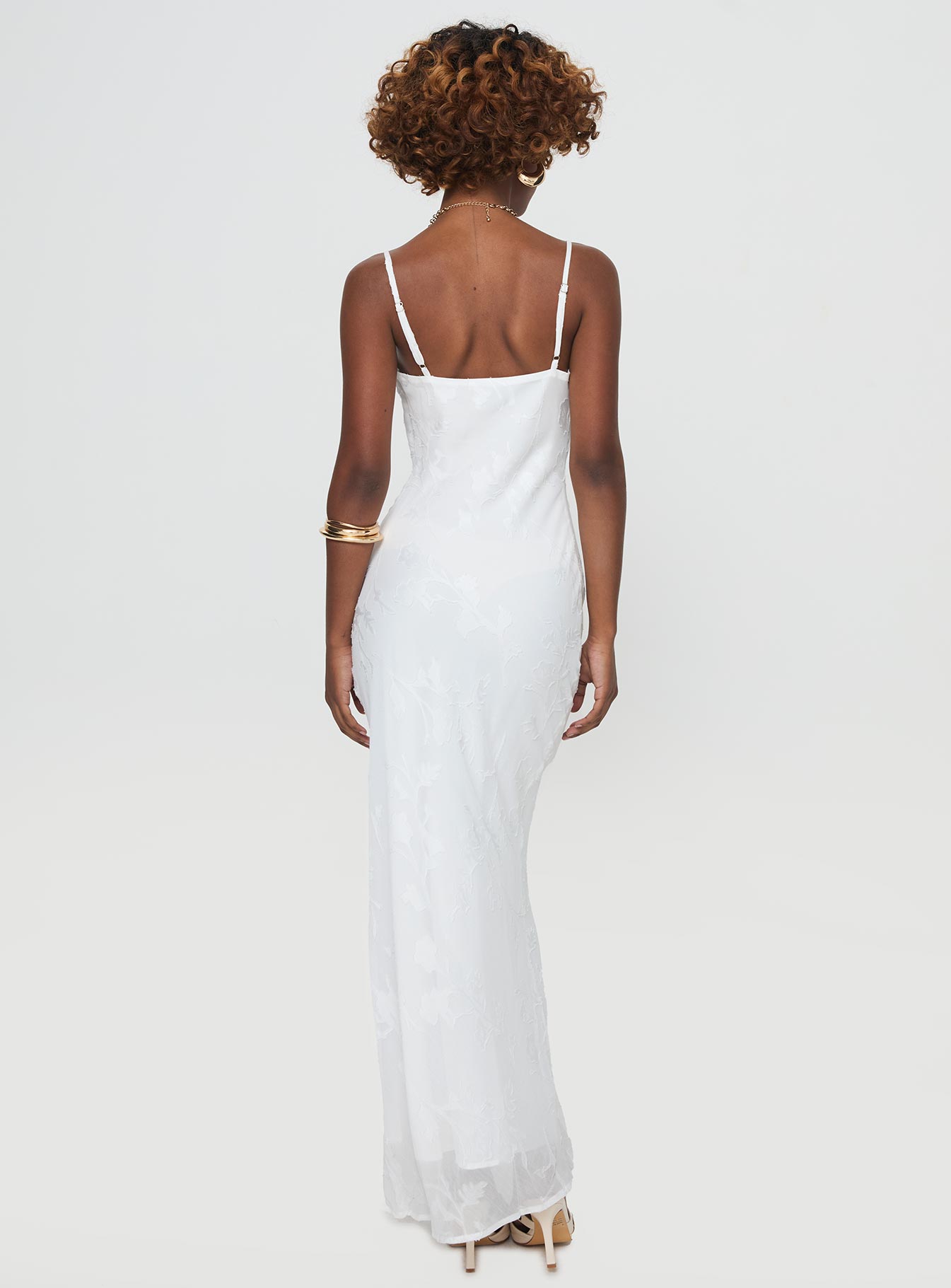 Naeema Maxi Dress White - Image 5