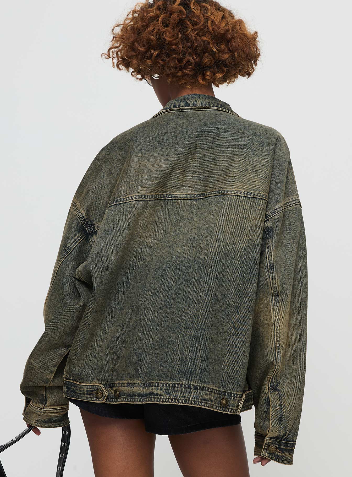 Kier Oversized Jacket Denim Antique Wash - Image 6