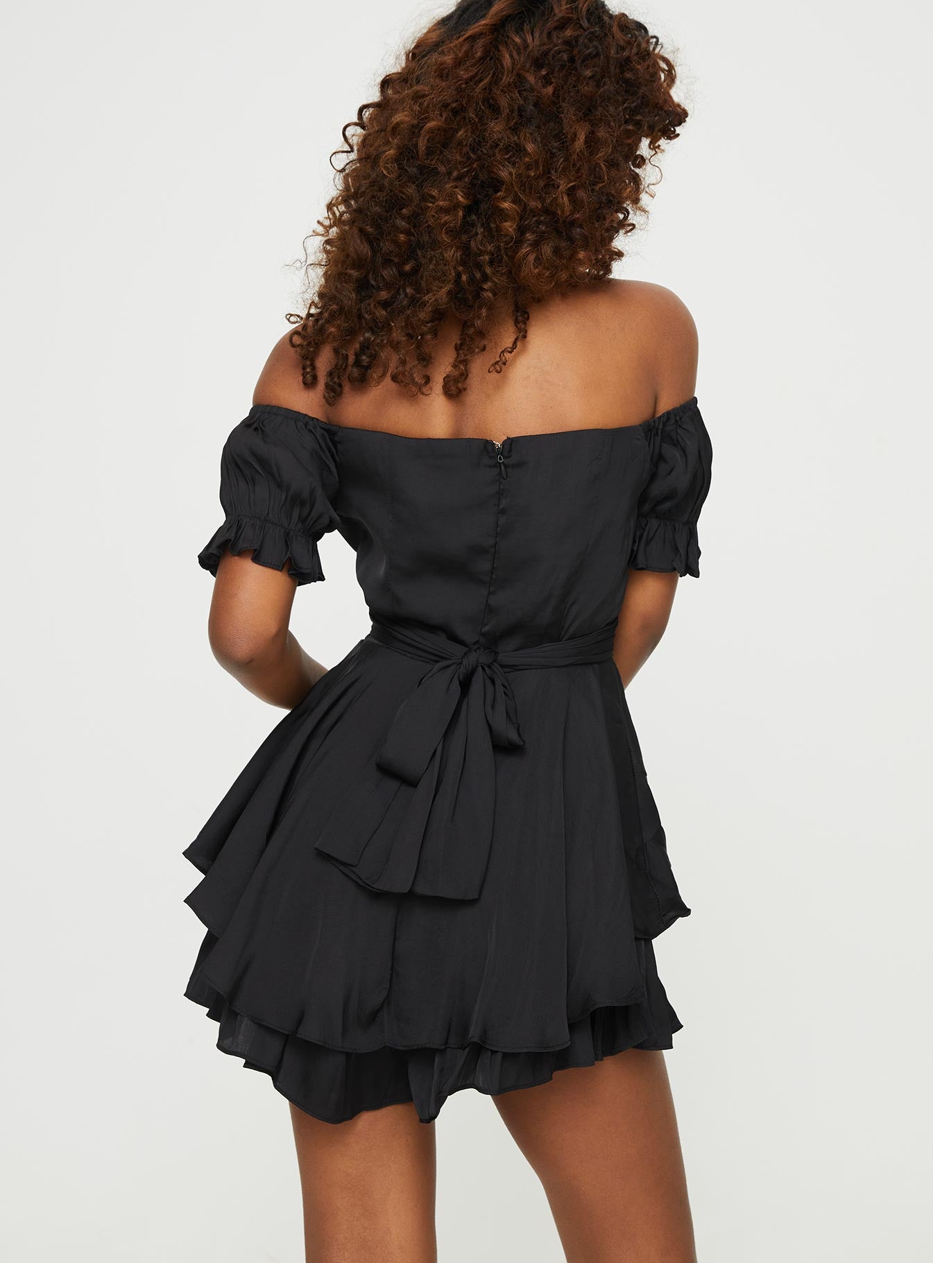 Poppins Off Shoulder Romper Black - Image 5