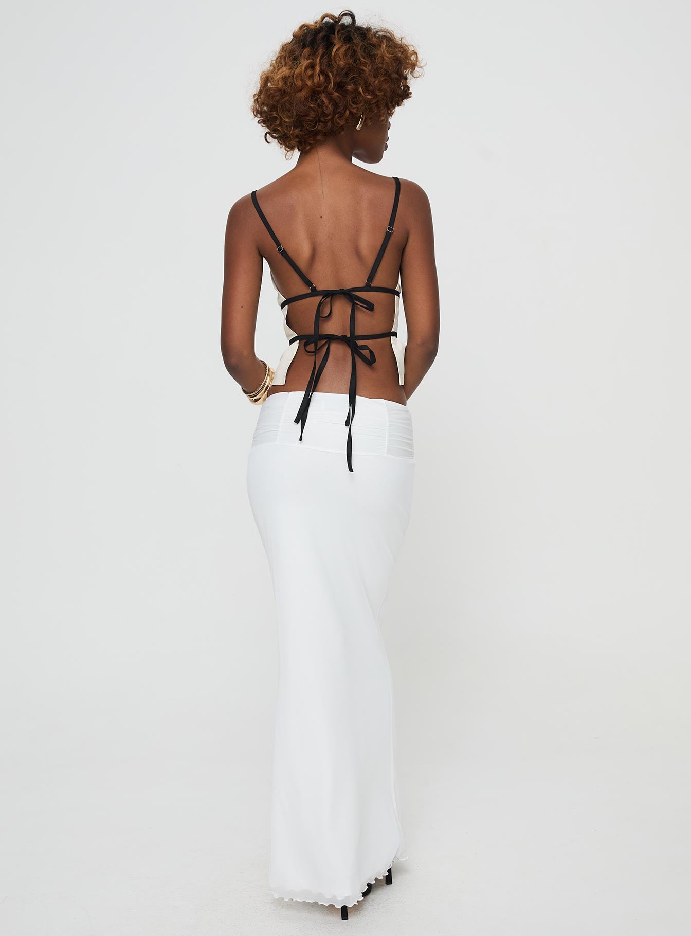 Meredith Maxi Skirt White - Image 5