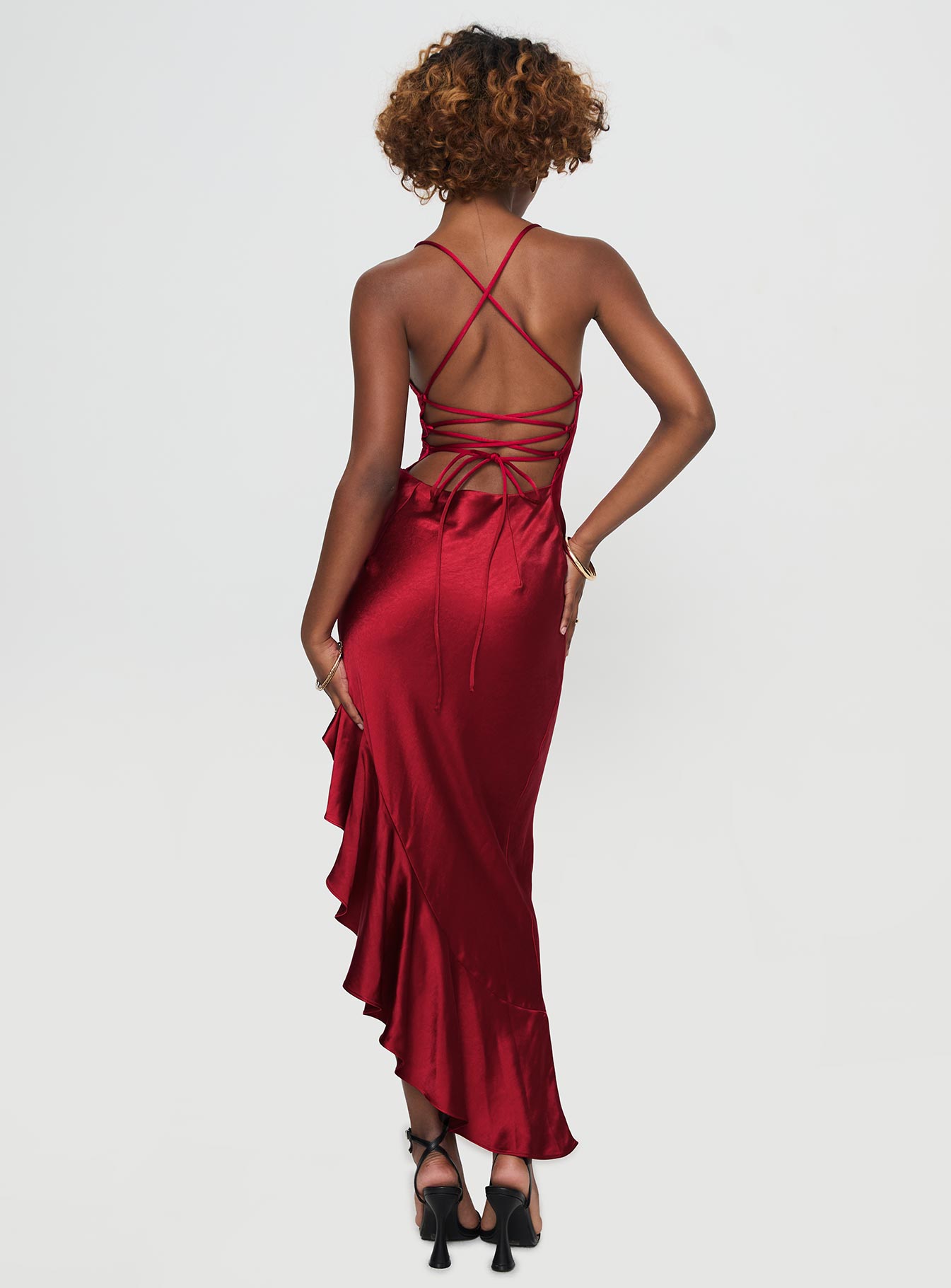 Casen Maxi Dress Red - Image 5
