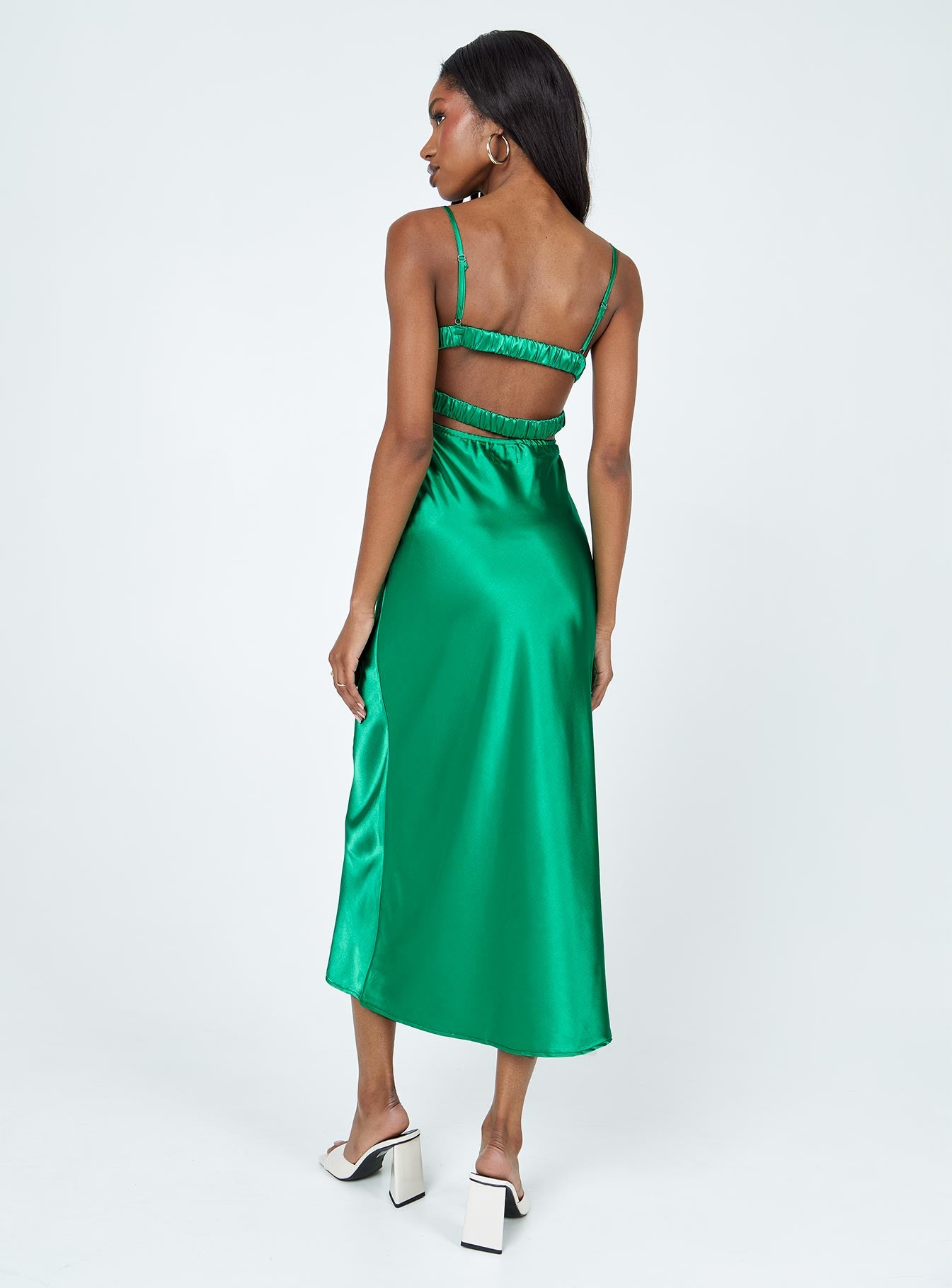 Lillie Midi Dress Forest Green - Image 5