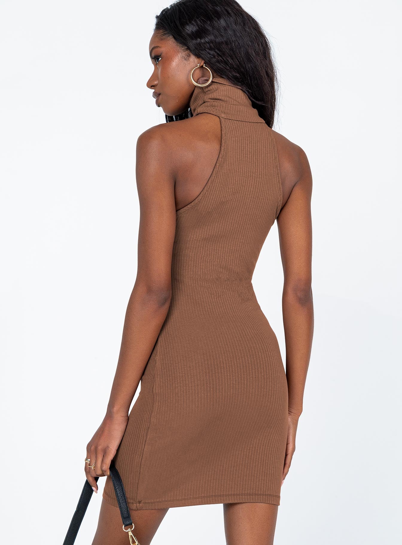 River Mini Dress Brown - Image 4