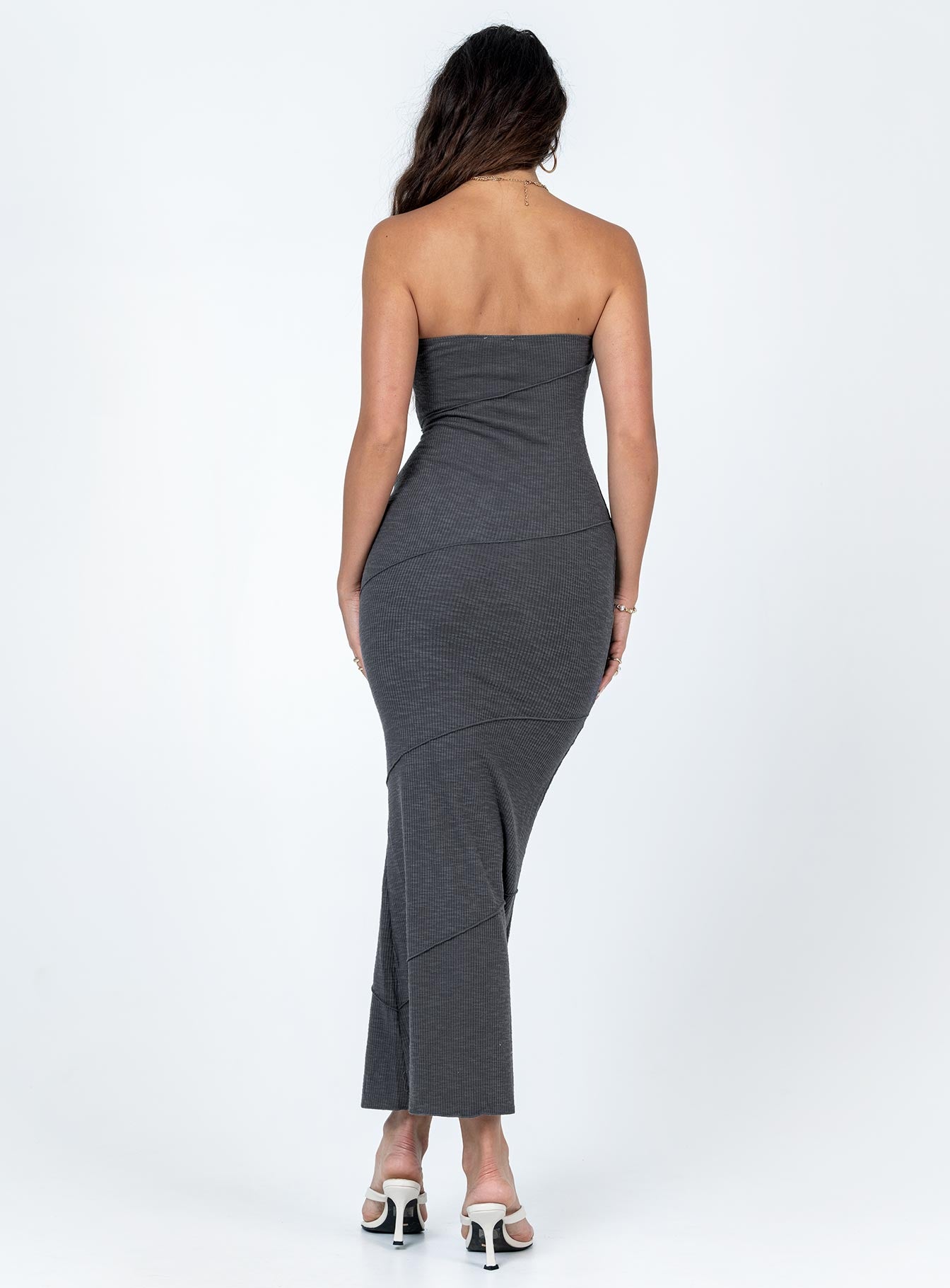 Oscar Midi Dress Grey - Image 5