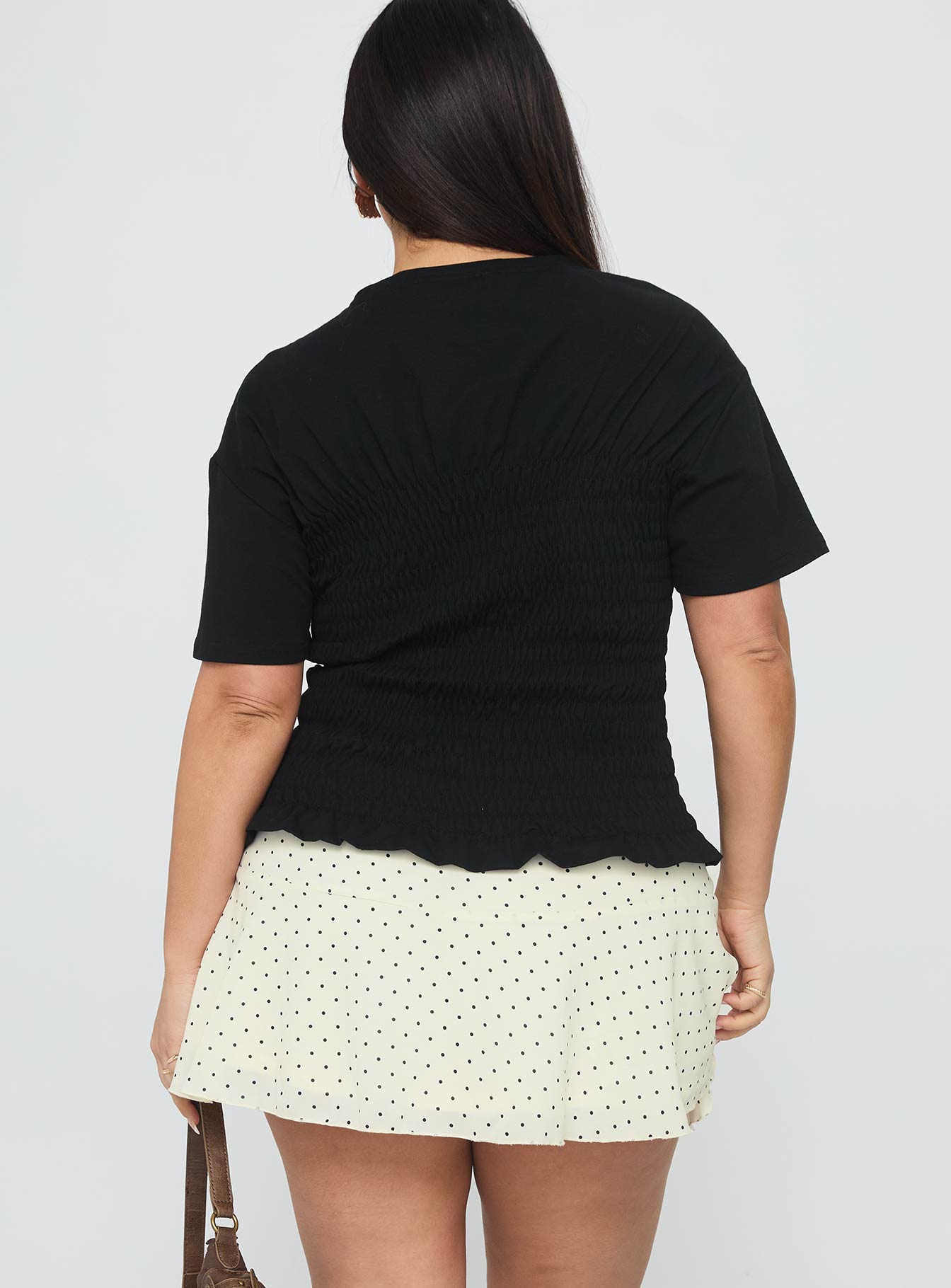 Sonsie Mini Skirt Cream Curve - Image 5