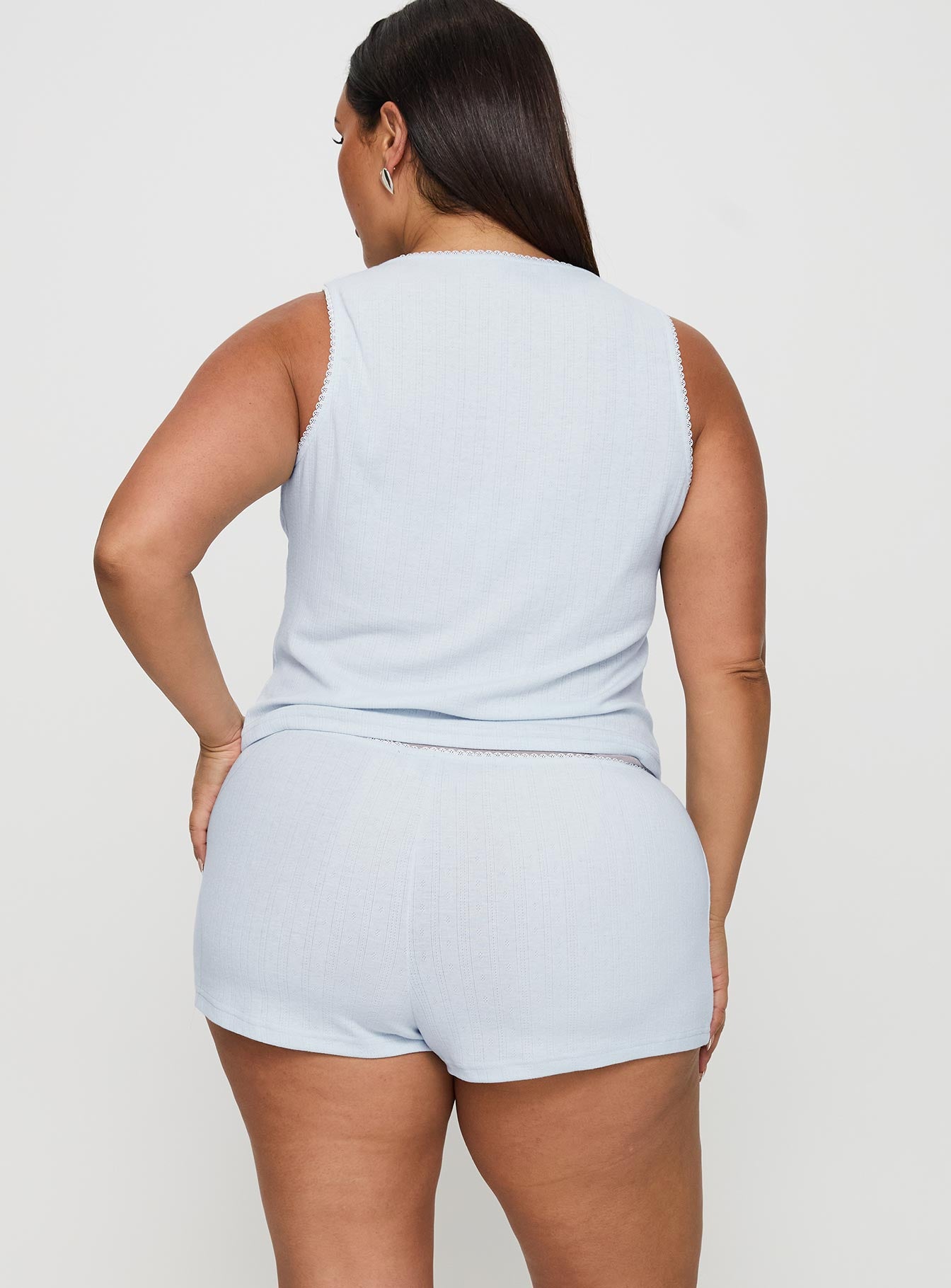 Serenitie Pointelle Sleep Set Blue Curve - Image 5