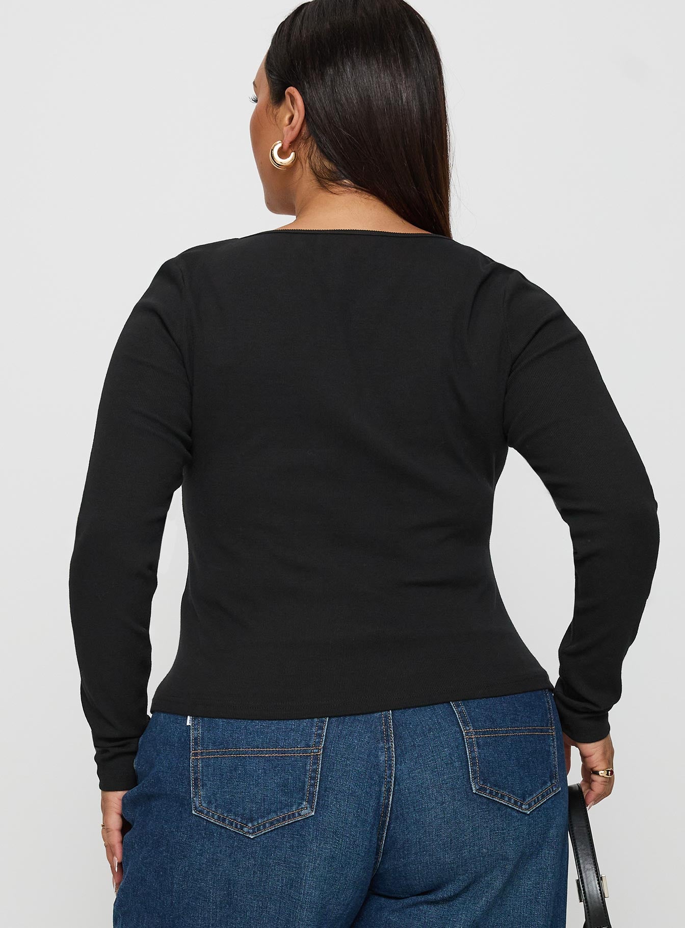 Baseline Long Sleeve Top Black Curve - Image 5