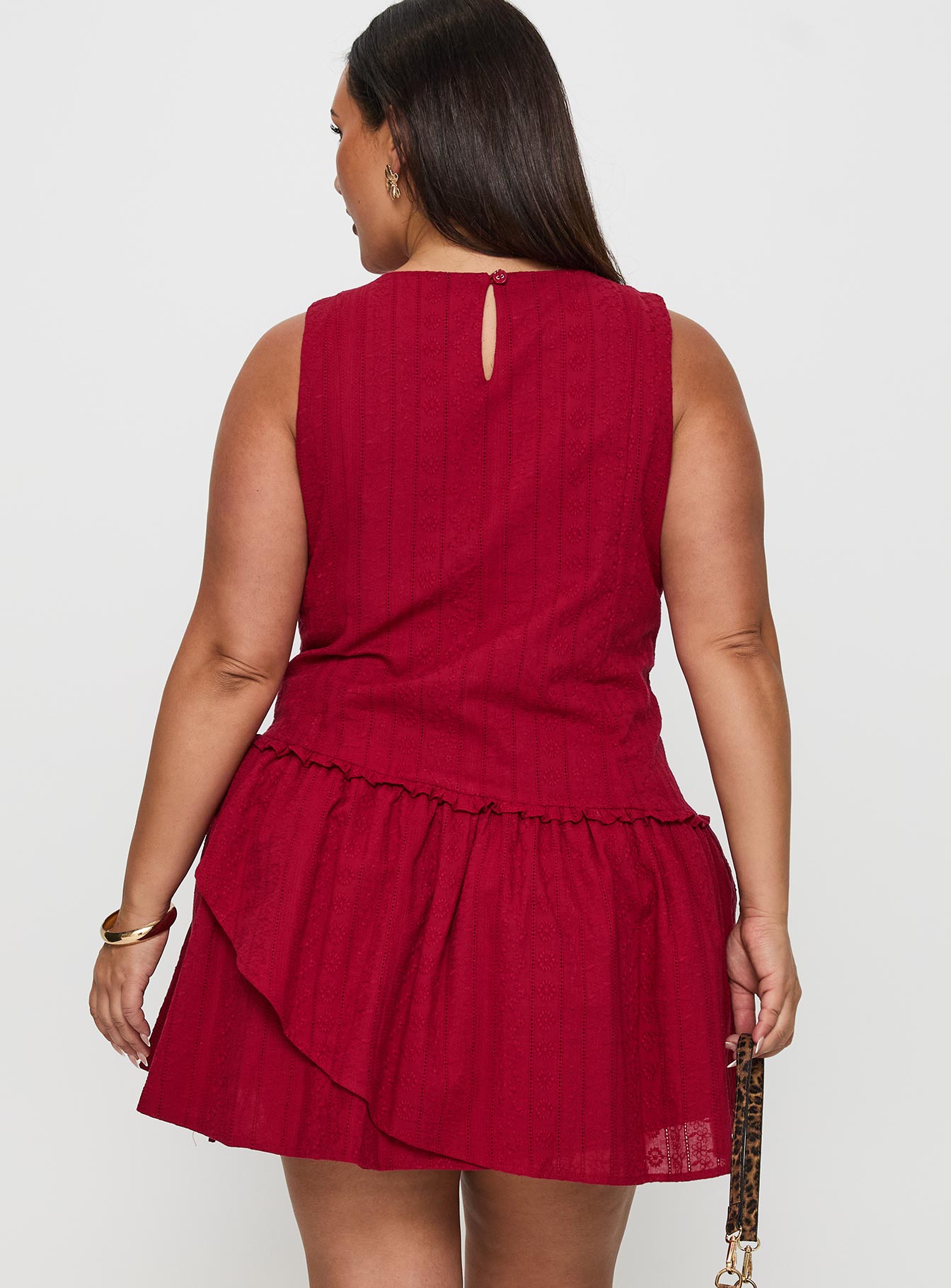 Cosie Mini Dress Red Curve - Image 5