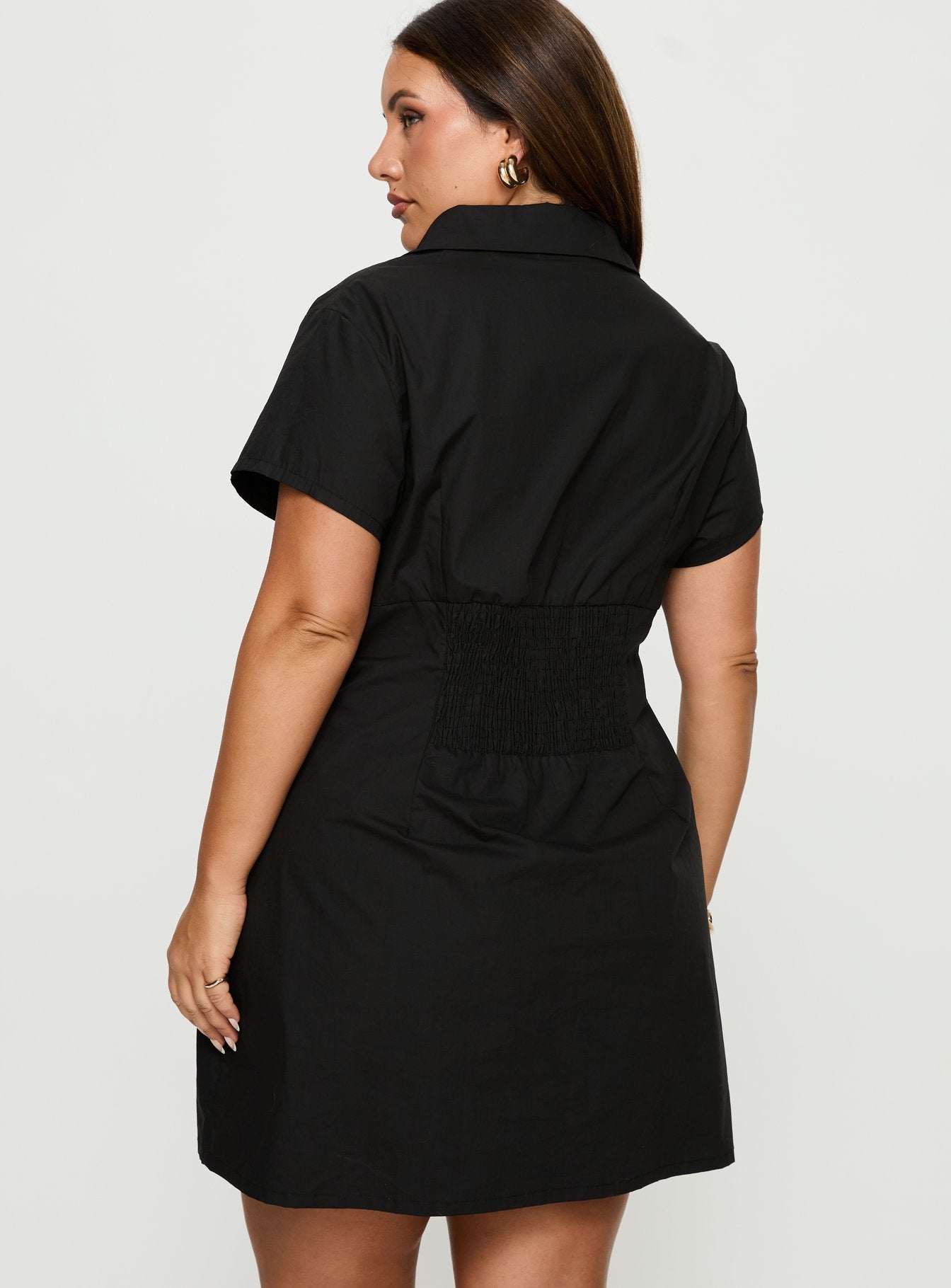 Motley Mini Dress Black Curve - Image 5