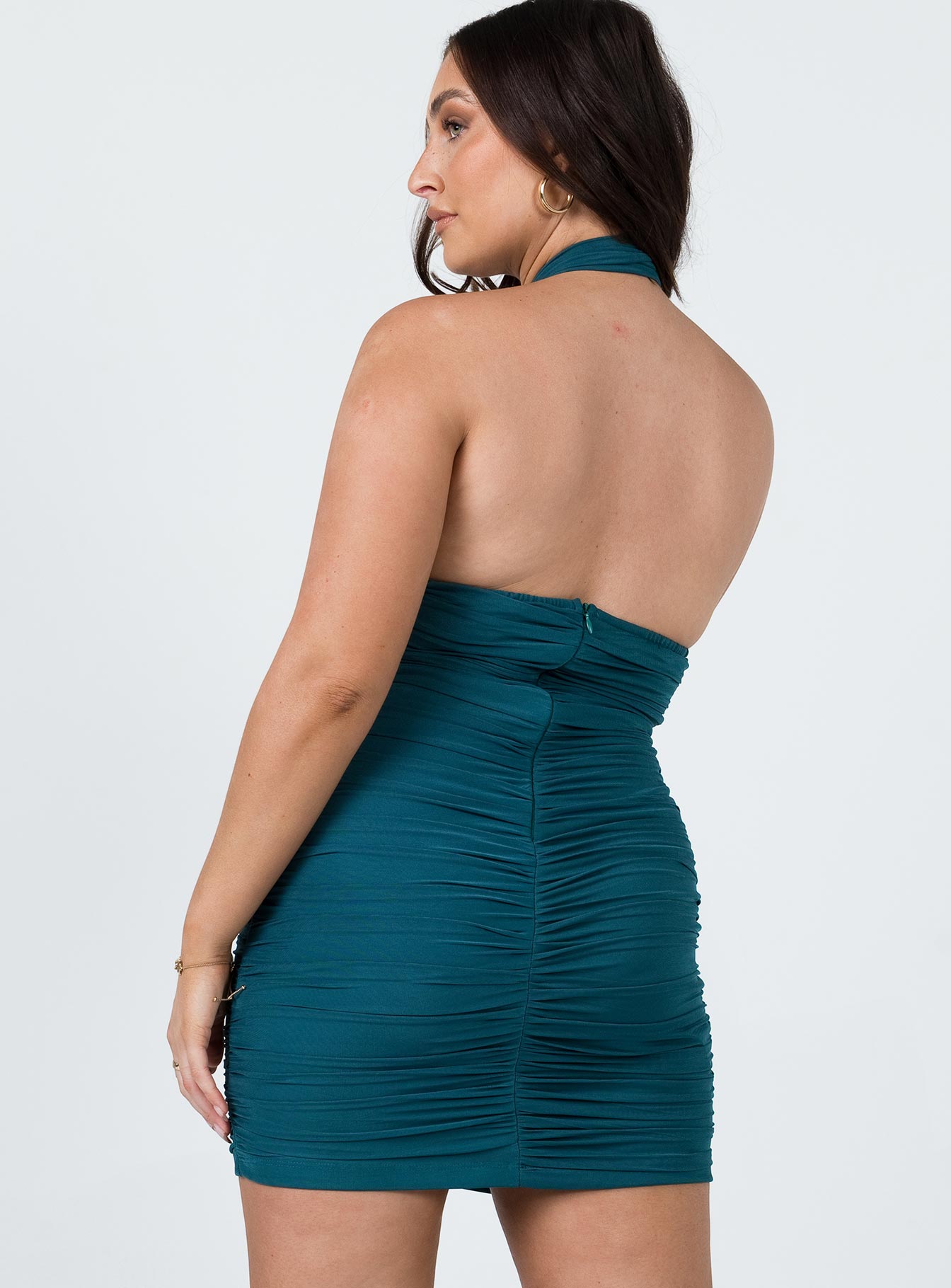 Delani Mini Dress Green - Image 5