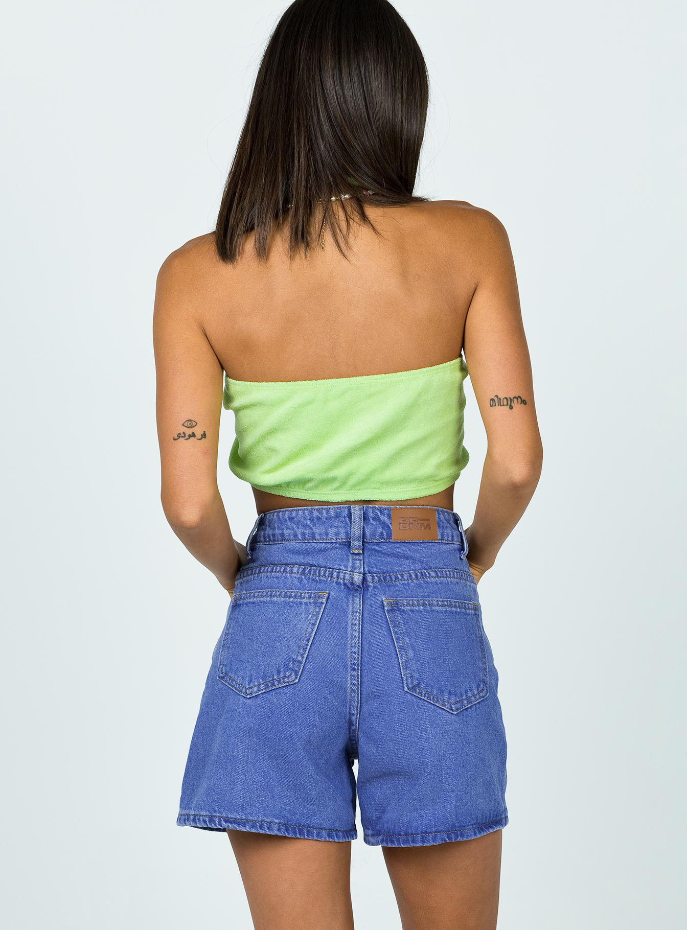 The Swalla Shorts Blue Denim - Image 4