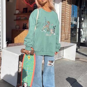 Disney Bambi Sweatshirt Sage