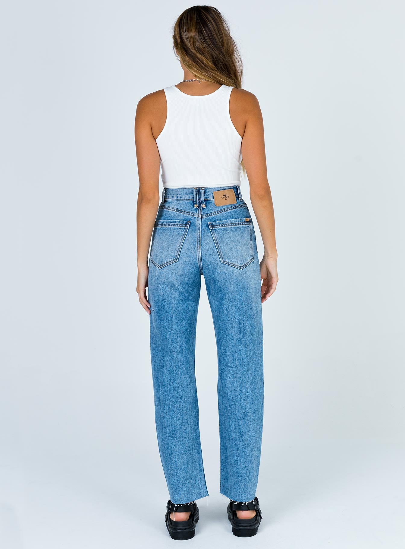 Thrills Paige Jean Trucker Blue - Image 4