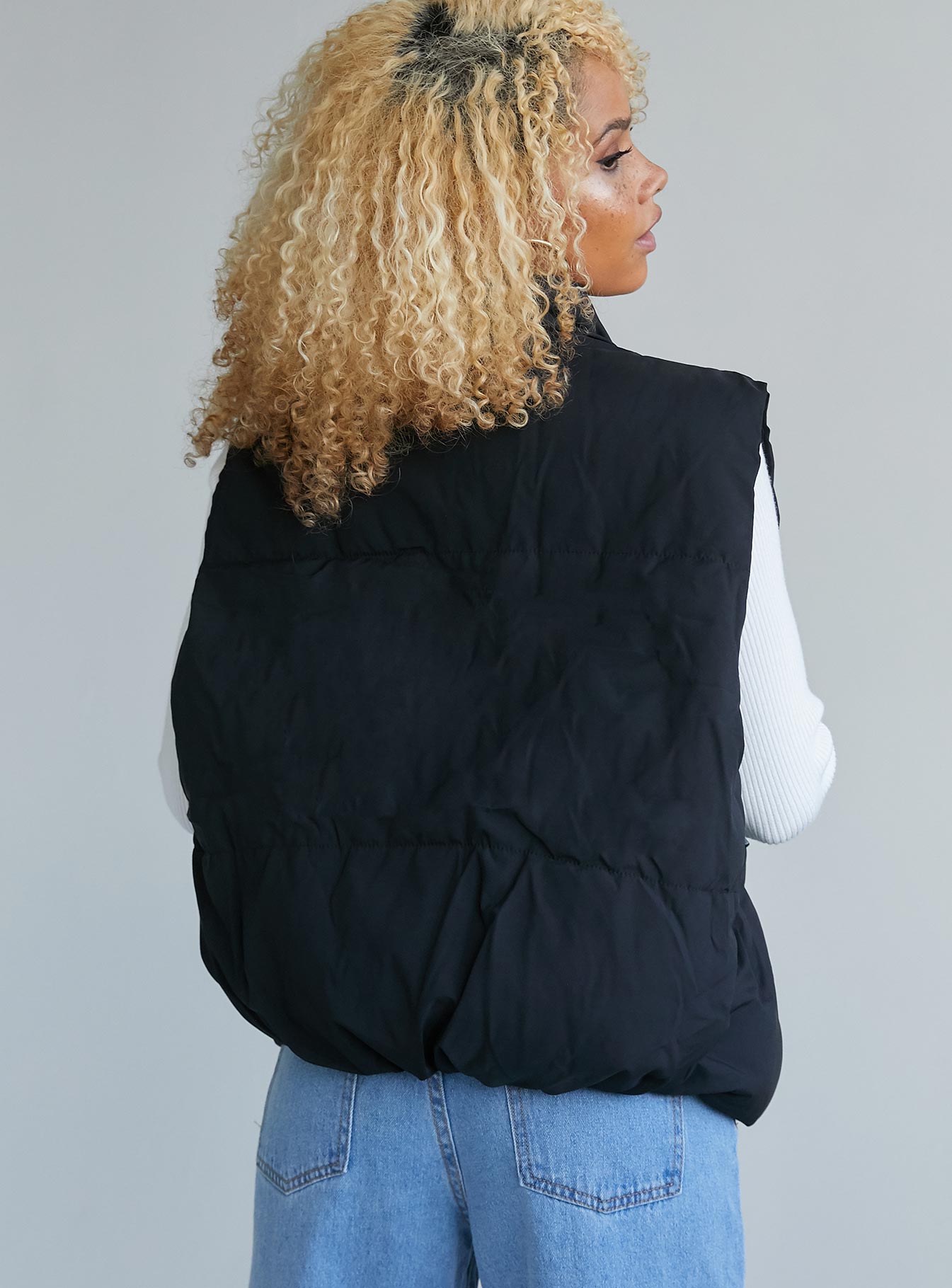 Haiden Puffer Vest Black - Image 4