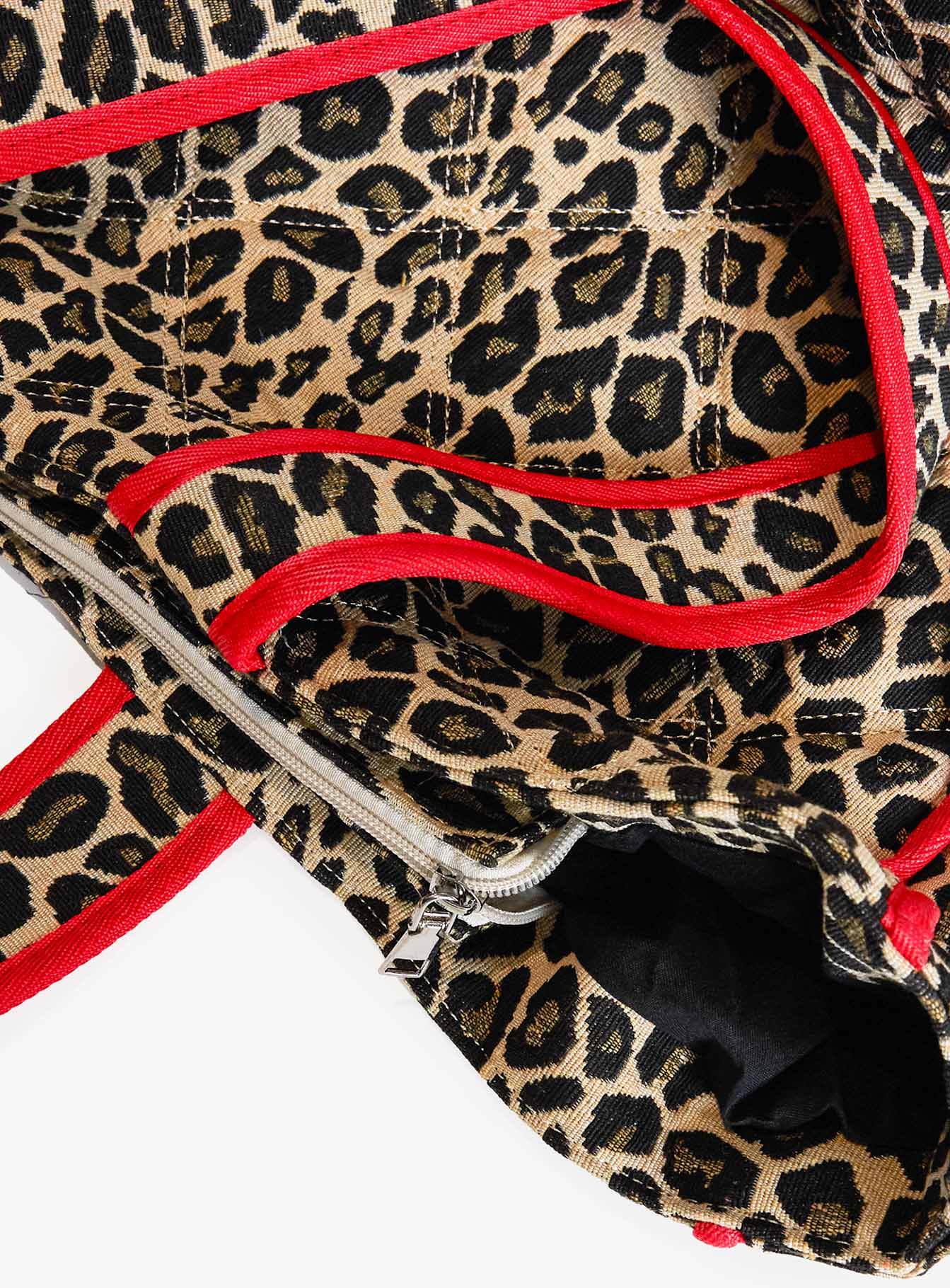Jovie Tote Bag Leopard / Red - Image 5