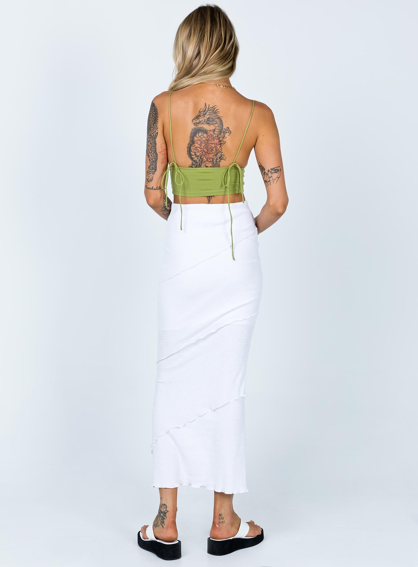 Oscar Maxi Skirt White - Image 5