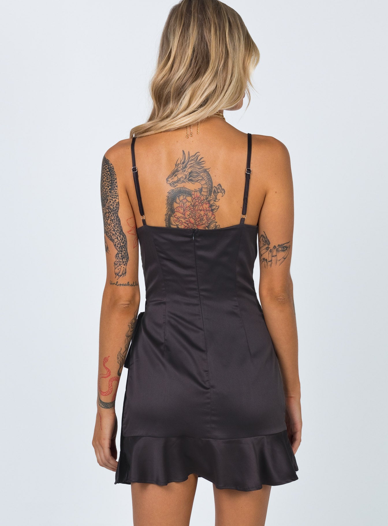 Cottage Hill Mini Dress Black - Image 4