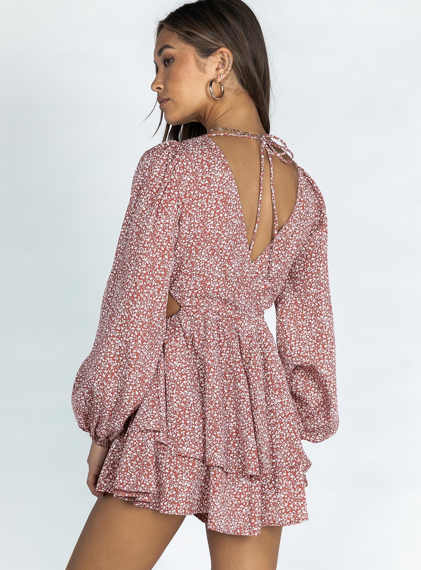 Astro Romper Red Floral - Image 4