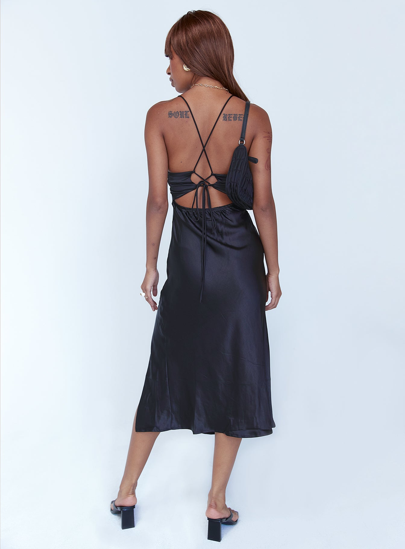 Gigi Midi Dress Black - Image 9