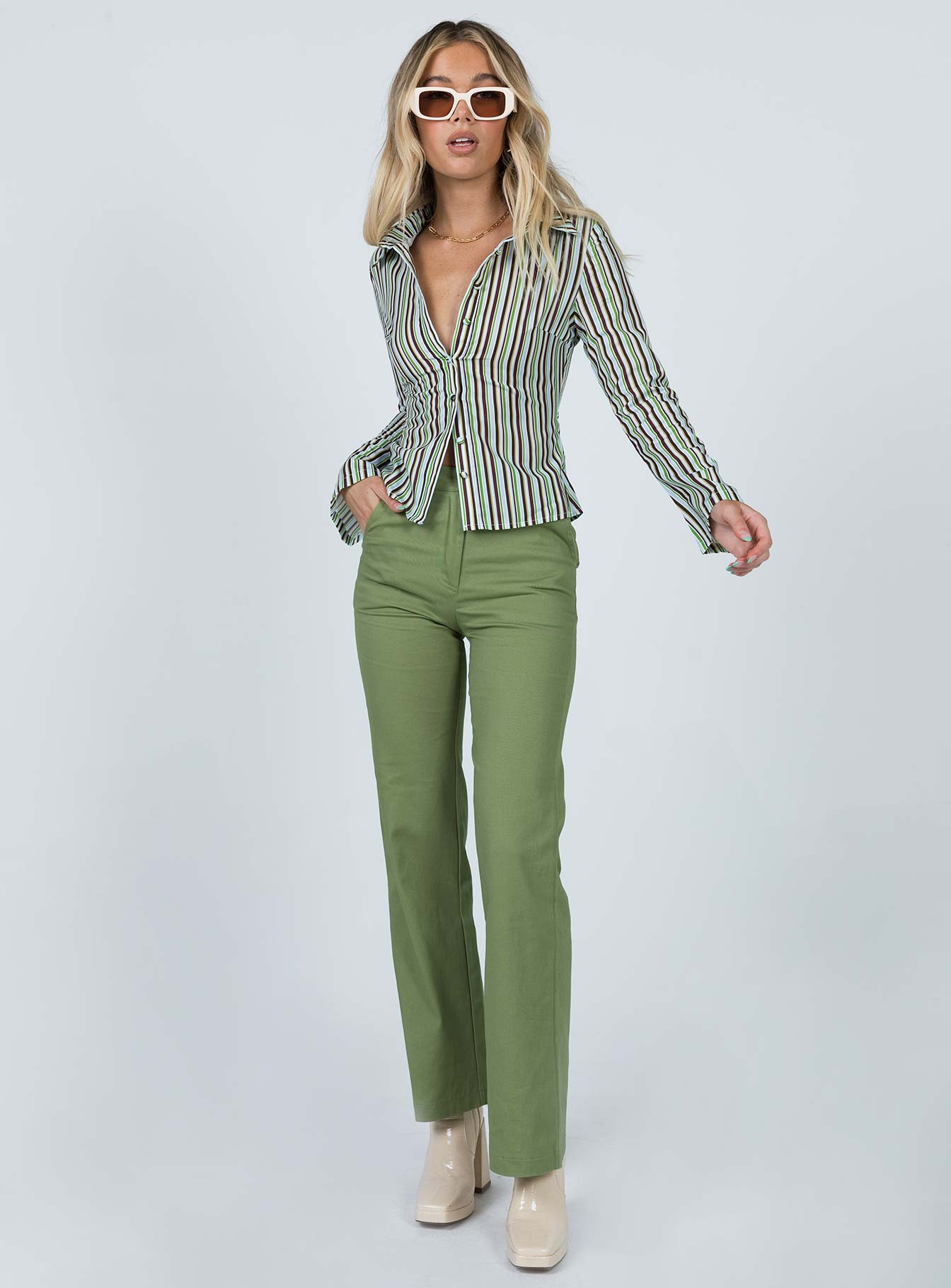 Anni Stripe Shirt Multi - Image 4