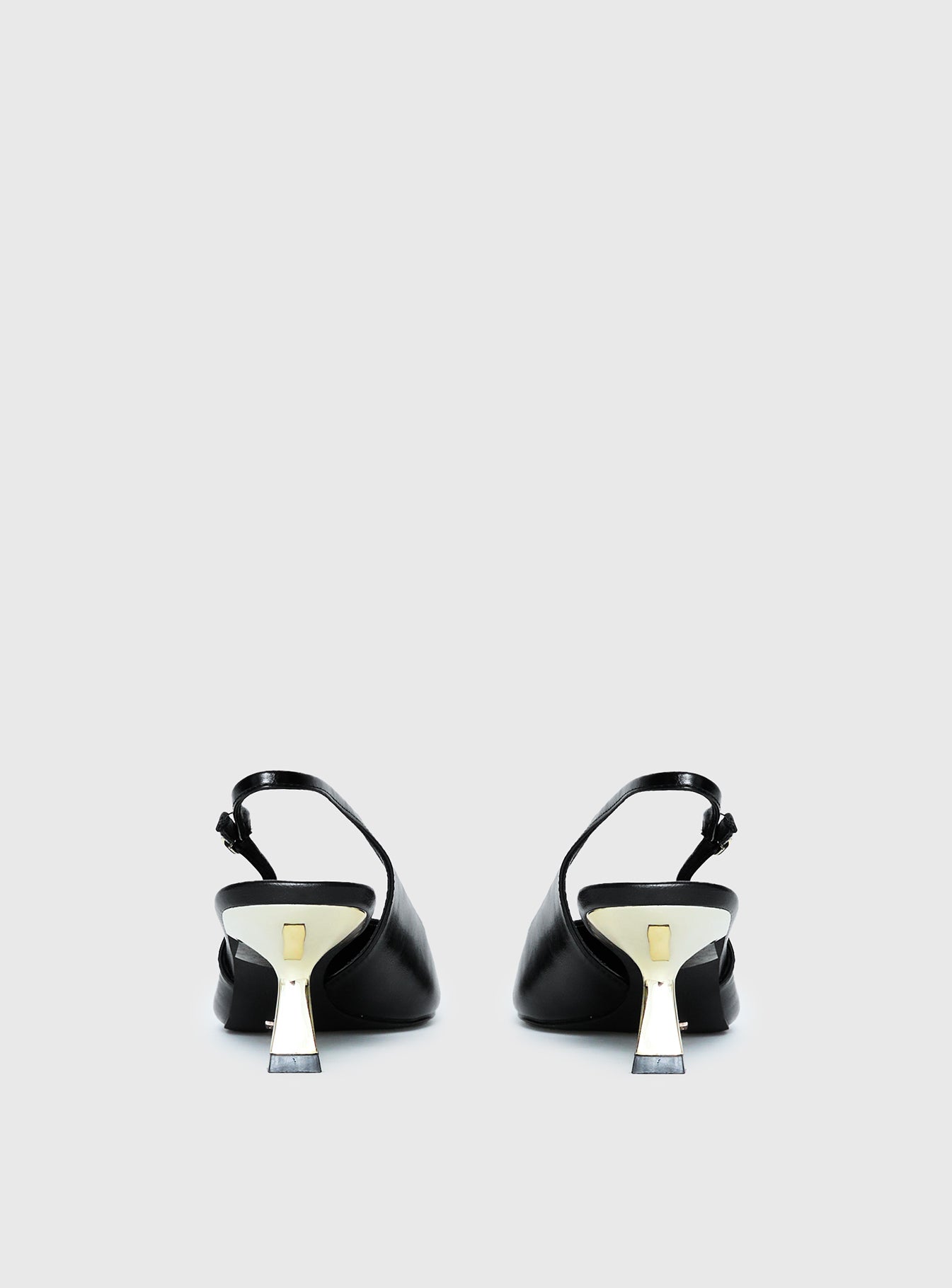 Billini Anaya Pointed Toe Heels Black / Gold - Image 5