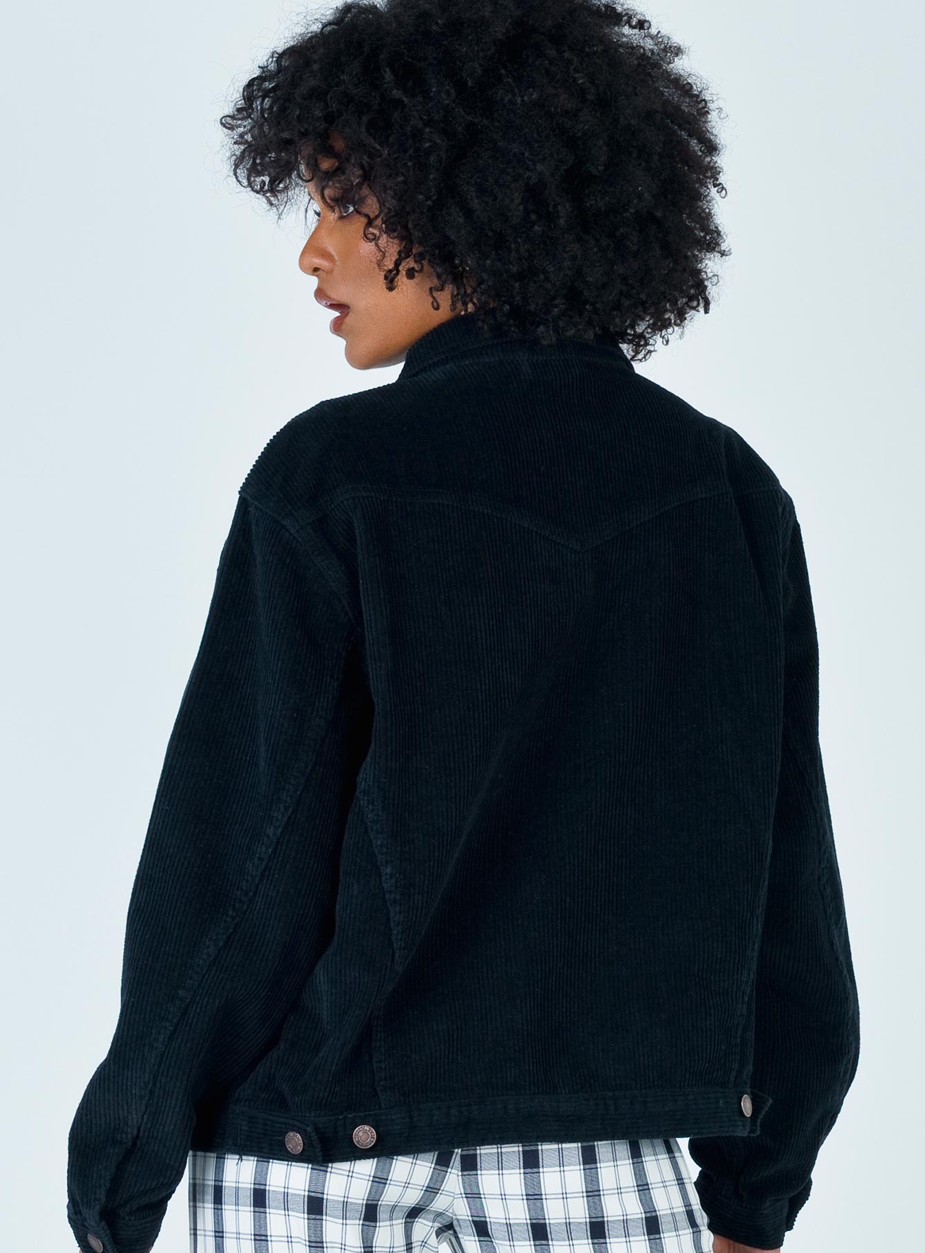 Western Cord Jacket Black - Image 5