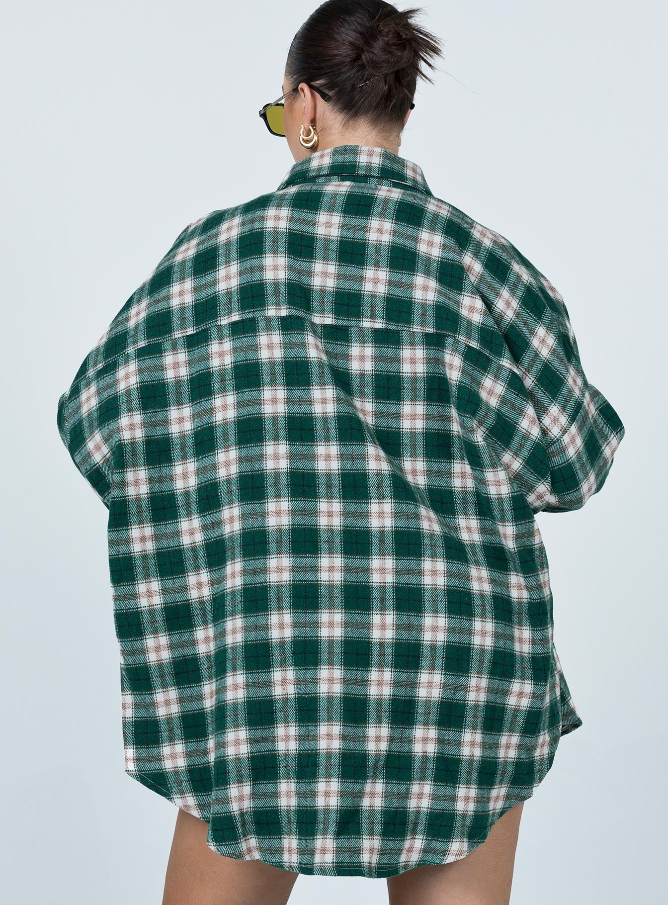 Ken Checkered Shirt Green - Image 6