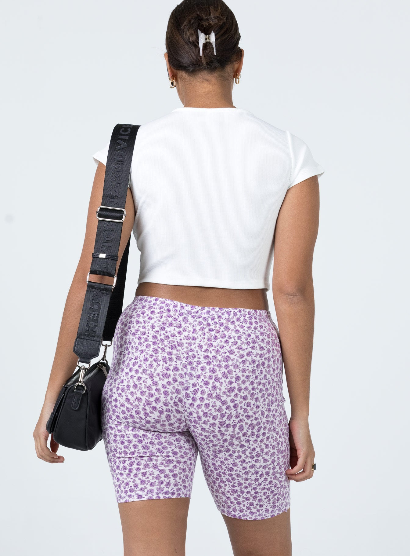 Motel Cycle Short Ditsy Rose Lilac - Image 4