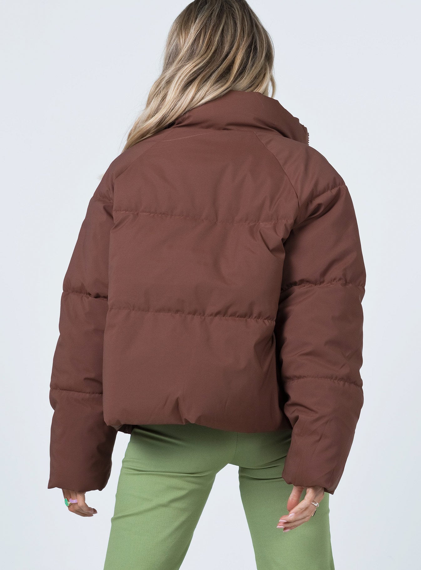 Zaria Puffer Jacket Brown - Image 5